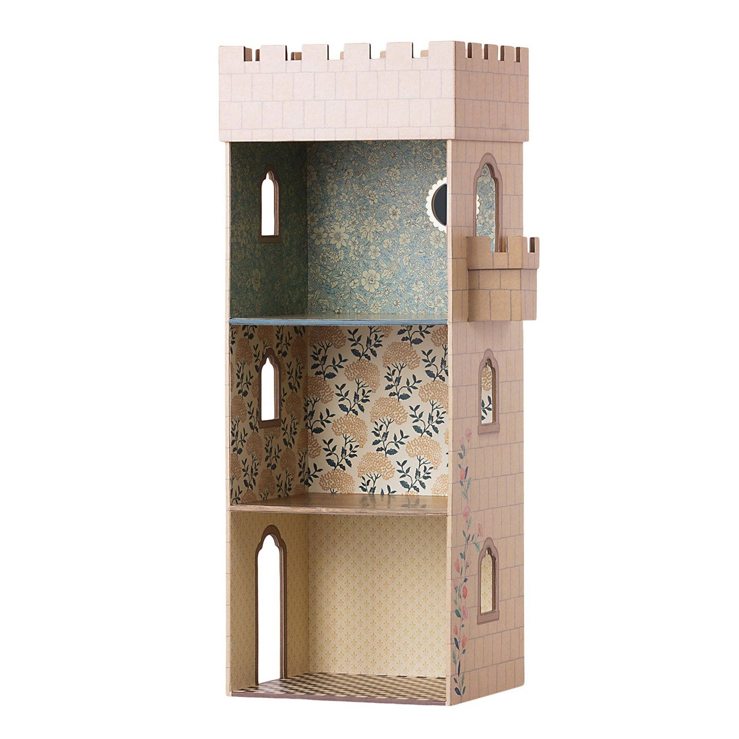 Royal Castle Mirror - Elegant Wall Mirror with Vintage Castle Design for Home Decor, Living Room, Bedroom, or Entryway