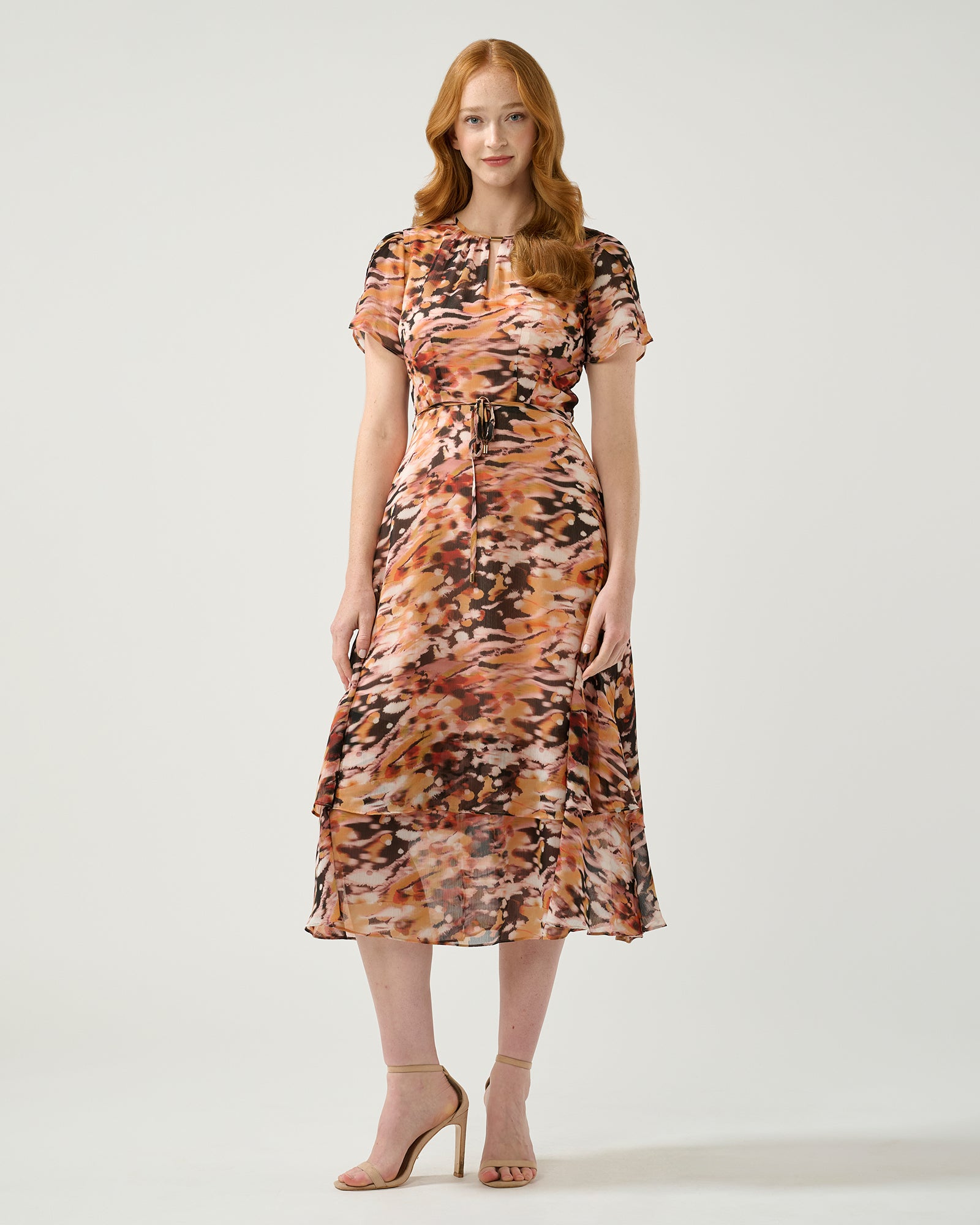 La Belle Dame Women's Elegant Floral Dress - Perfect for Weddings, Parties & Special Occasions