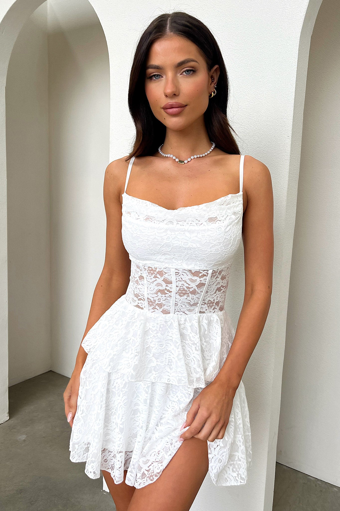 Bloom Dress - Elegant White Floral Summer Dress for Women | Perfect for Weddings, Parties & Beach Vacations