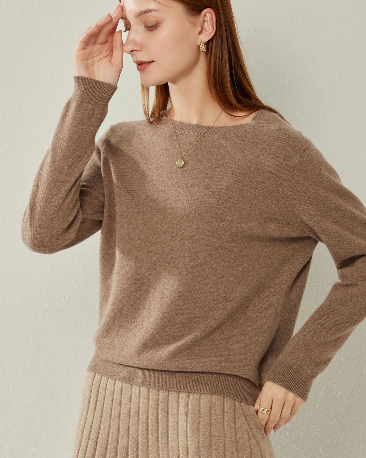 Premium Lightweight Cashmere Sweater for Women & Men - Soft & Warm Winter Pullover - Perfect for Office, Travel & Casual Outfits