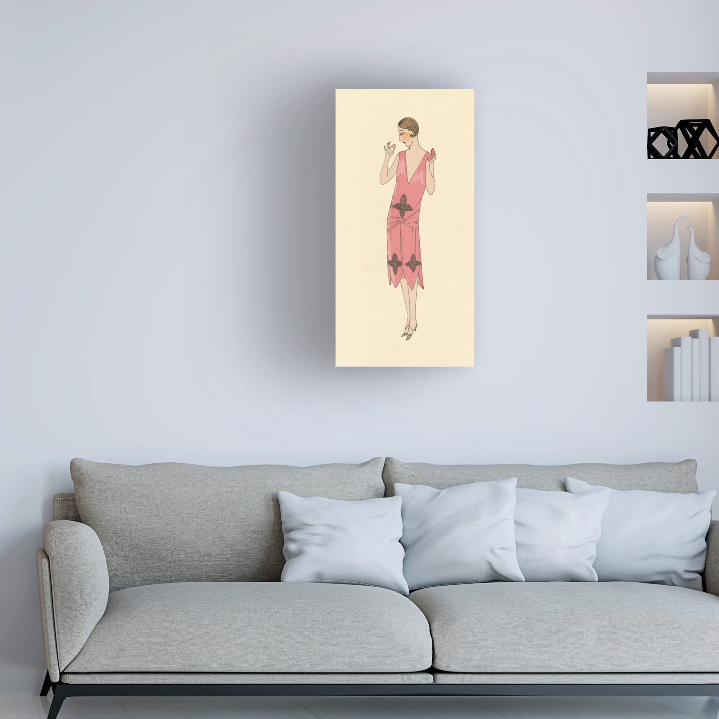 Trademark Fine Art 'Fashion Ladies II' Canvas Wall Art Print by Wild Apple - Elegant Home Decor for Living Room, Bedroom & Office