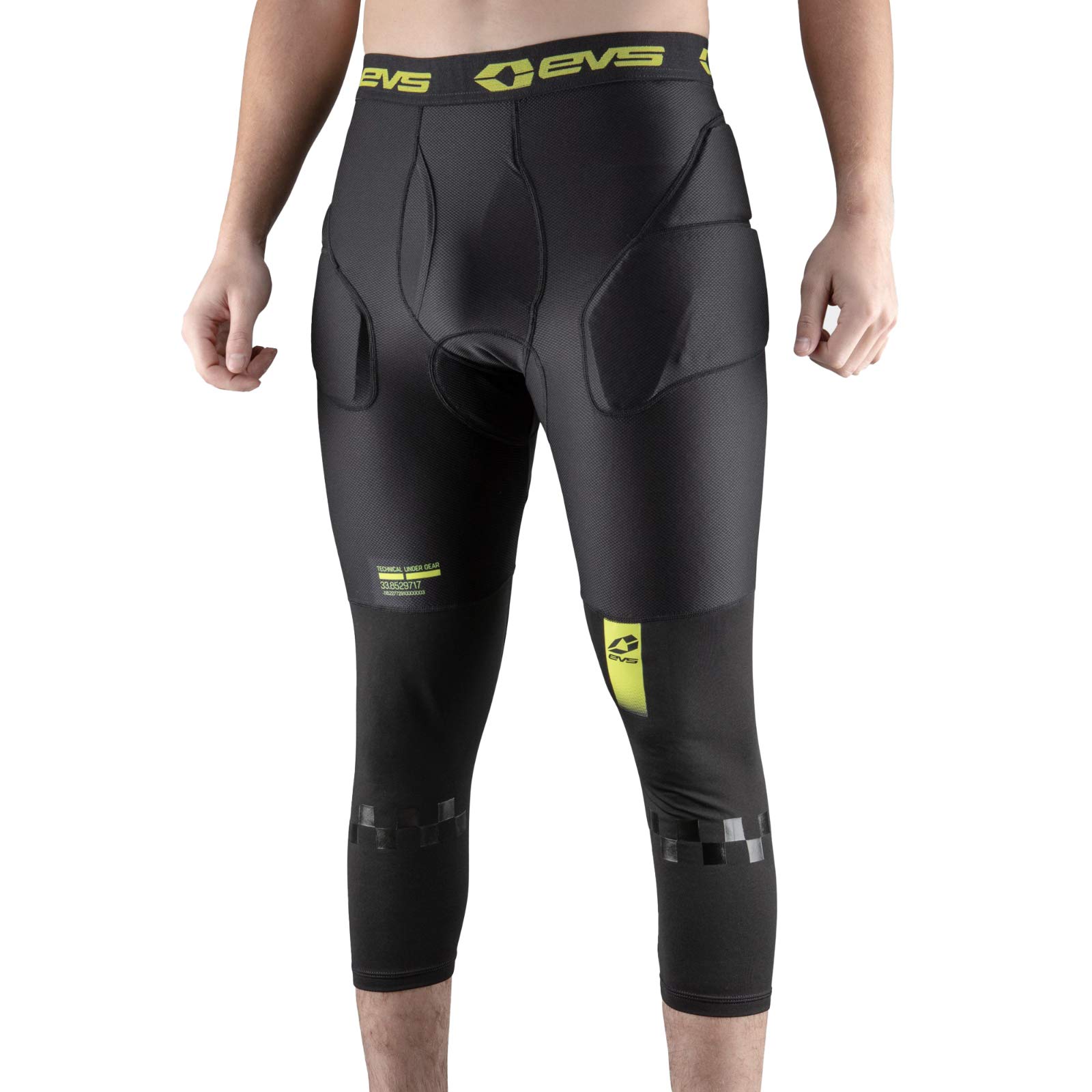 EVS Sports TUG Bottom - Winter Impact 3/4 Length Pants for Motocross, Snowboarding & Cold Weather Riding, Black