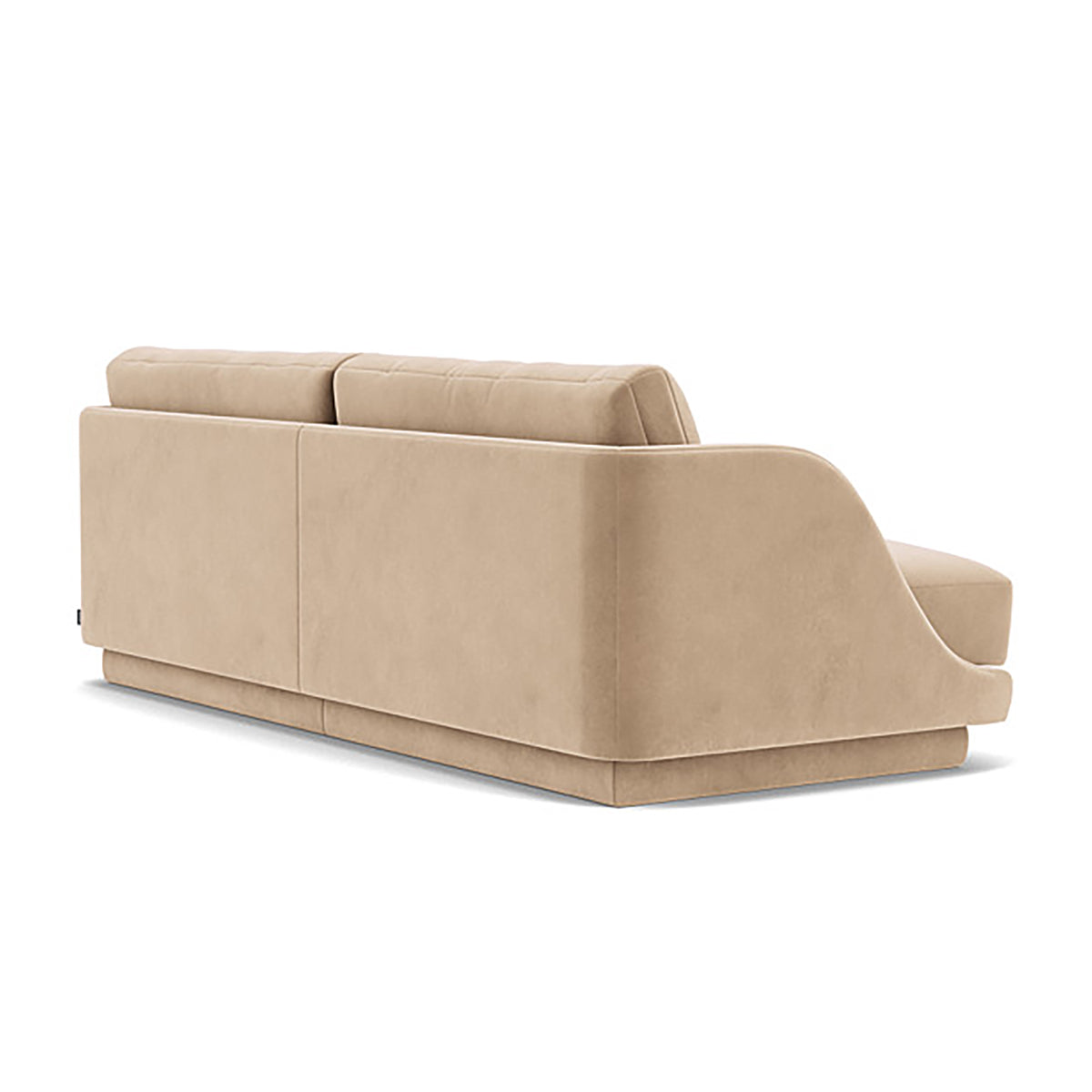 Emma Velvet 3 Seater Sofa - Luxurious Modern Living Room Couch for Small Spaces | Soft Upholstered Sectional Sofa Bed for Apartment, Lounge & Home Theater