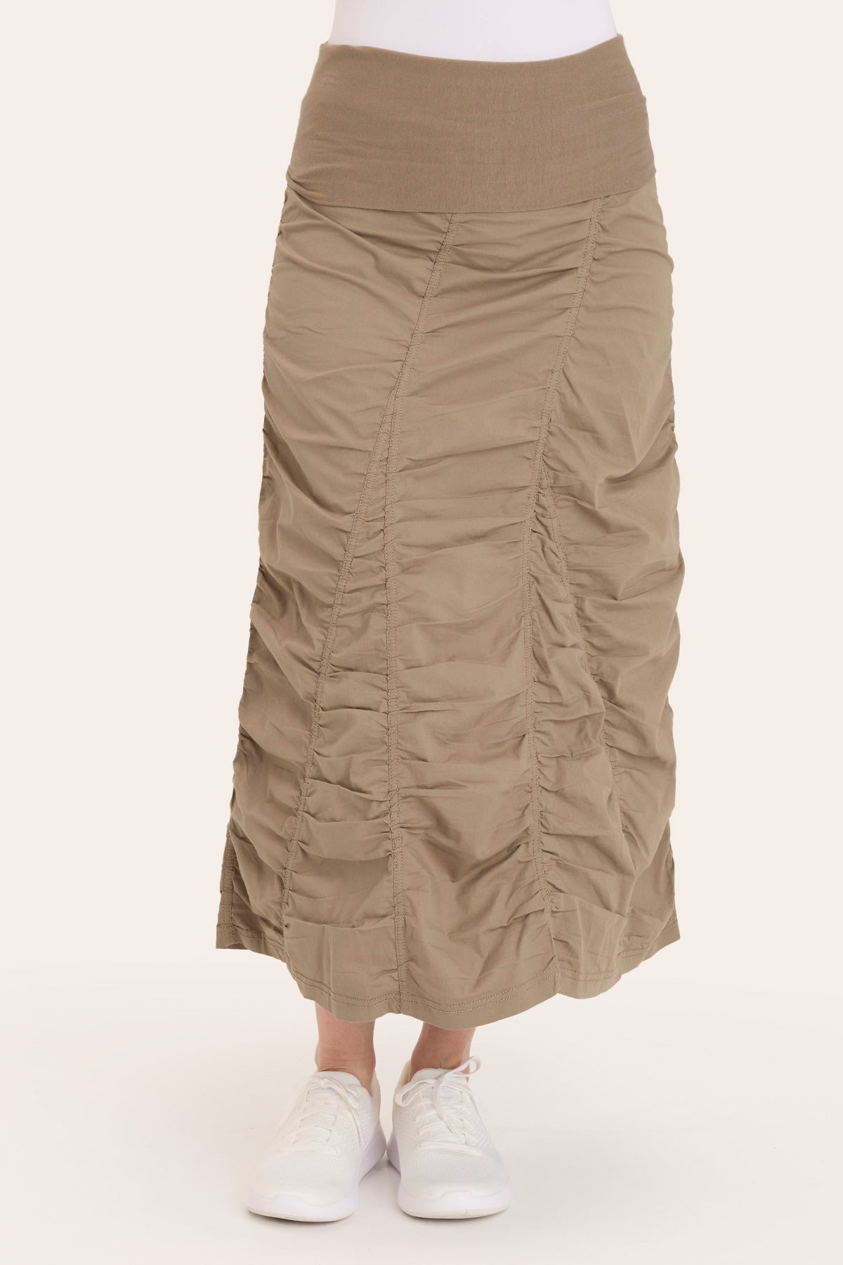 Flowy Gored Peasant Skirt for Women - Boho Vintage Midi Skirt with Elastic Waist | Perfect for Summer, Festivals & Casual Outfits