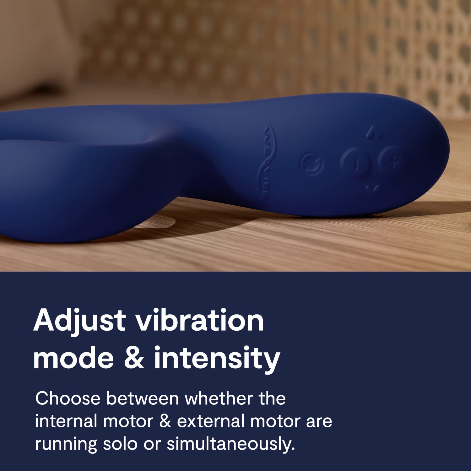 We-Vibe Nova 2 Dual Rabbit Vibrator for Women - 10 Vibration Modes & App Control | G Spot & Clitoral Stimulator | Rechargeable Adult Sex Toy for Couples | Perfect for Solo Play & Partnered Intimacy | Blue