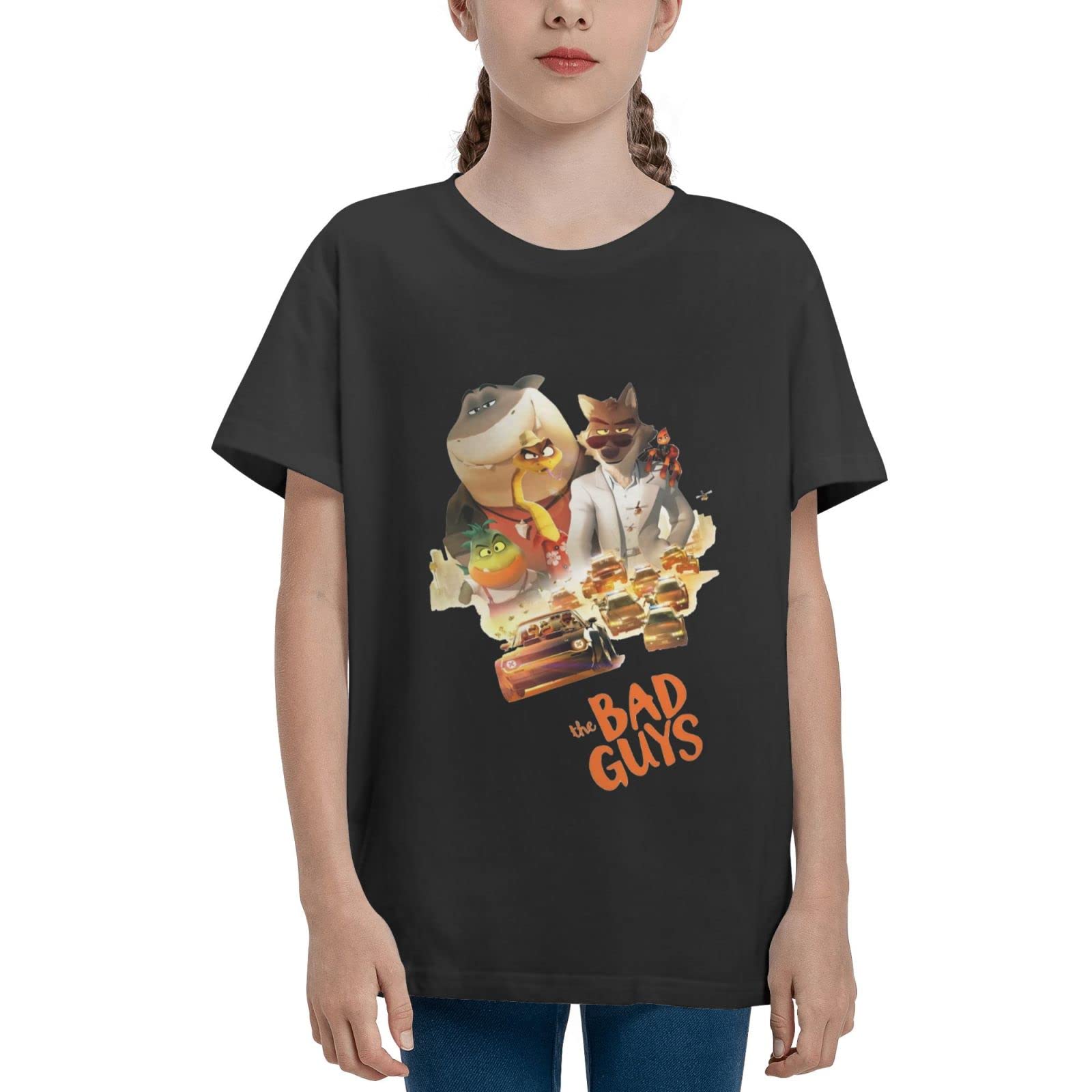Bad Tarantula Wolf Snake Shark Piranha Graphic T-Shirt for Boys & Girls | Youth Short Sleeve Tee | Cool Teen Apparel for School, Parties & Streetwear