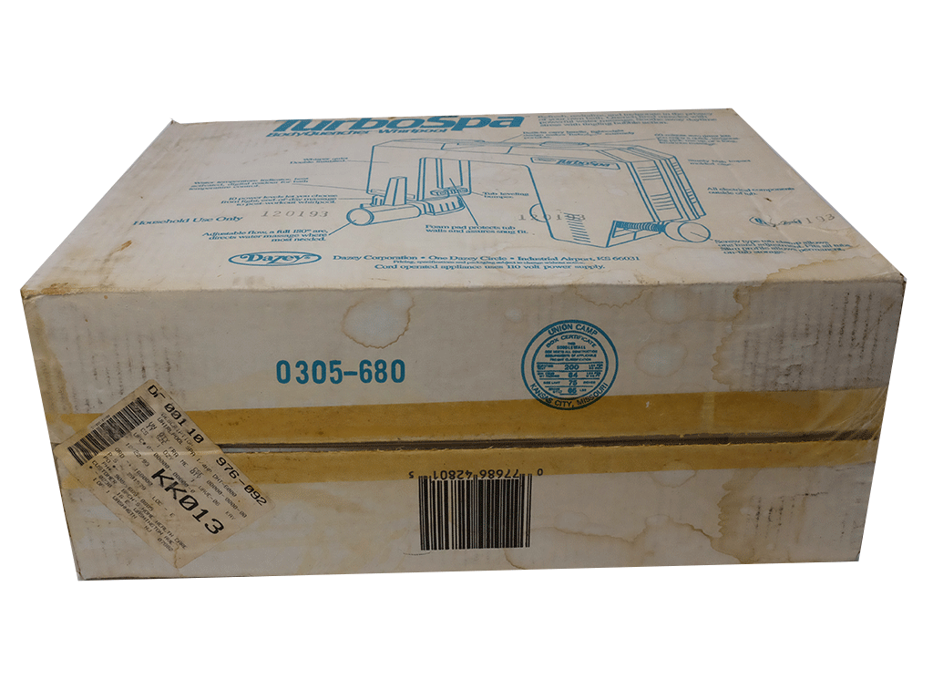 Dazey TurboSpa Body Quencher Whirlpool 42801/6000 Massage Bathtub - Brand New in Box - Perfect for Home Spa Relaxation & Muscle Relief