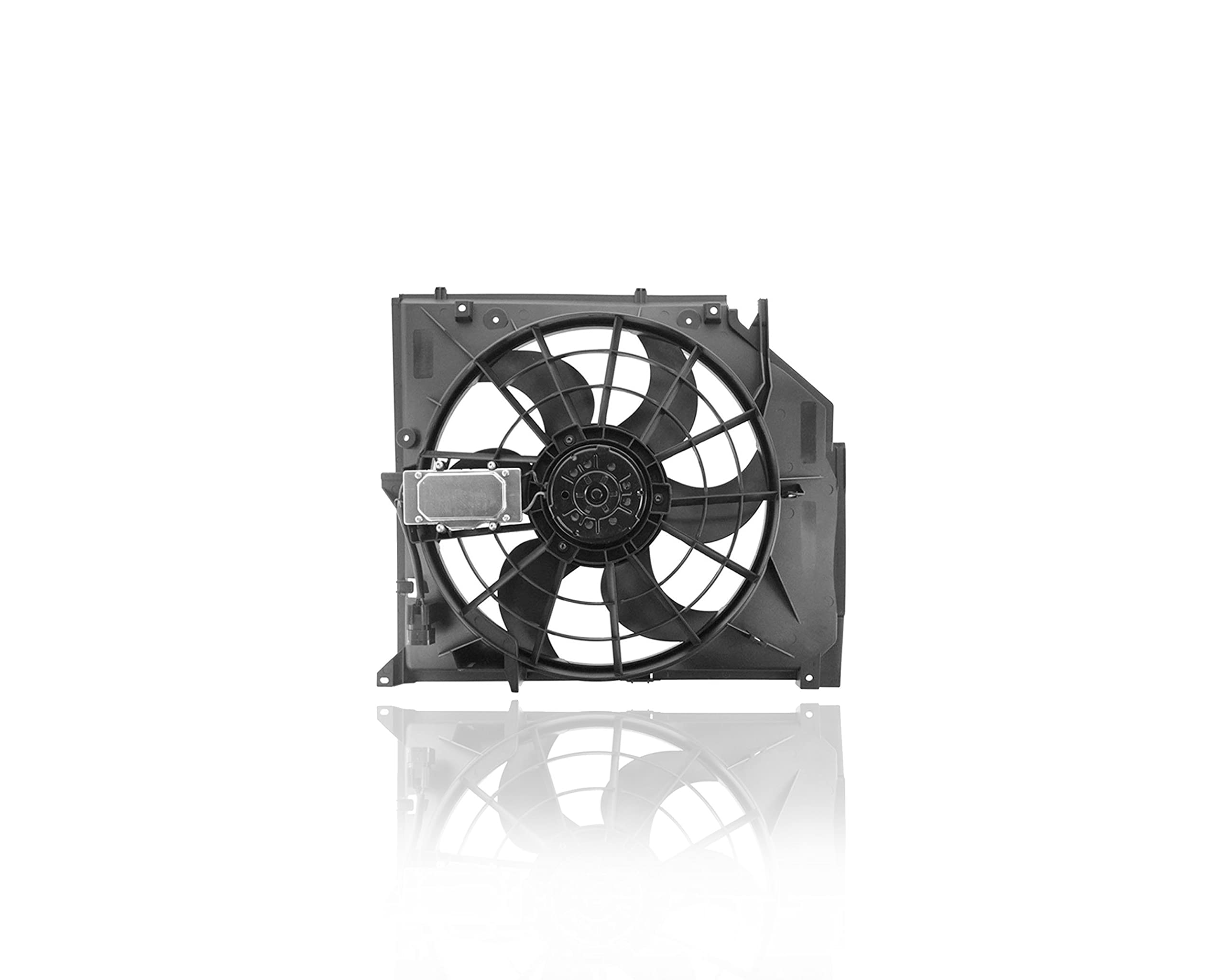 BMW 3-Series Engine Cooling Fan Assembly Replacement (1999-2006) - Compatible with Part #17117561757 | Pacific Best Inc. | Perfect for Overheating Prevention & Summer Driving