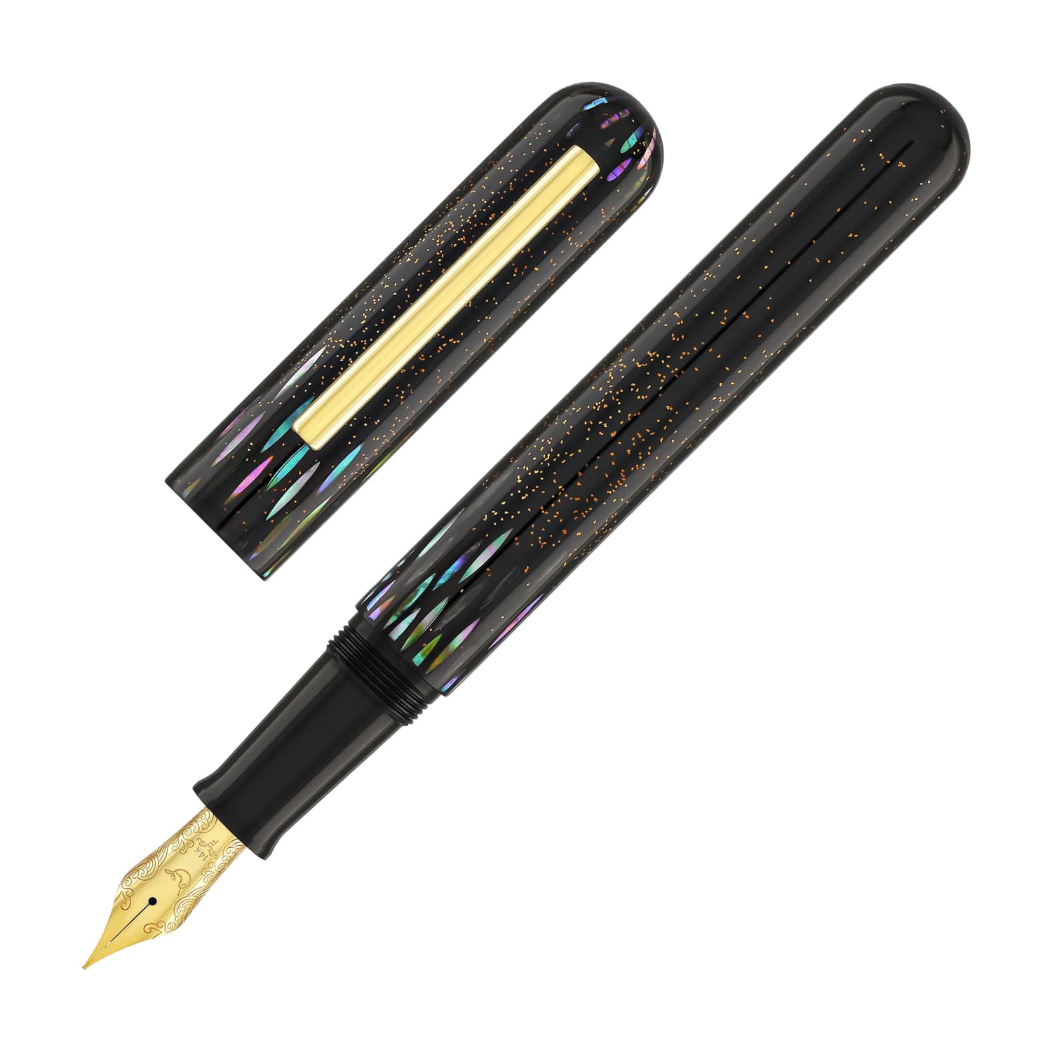 Nahvalur IKKAKU Fountain Pen - Premium Ye Yu Urushi Raden Design for Elegant Writing & Gift Giving | Perfect for Calligraphy, Journaling & Special Occasions
