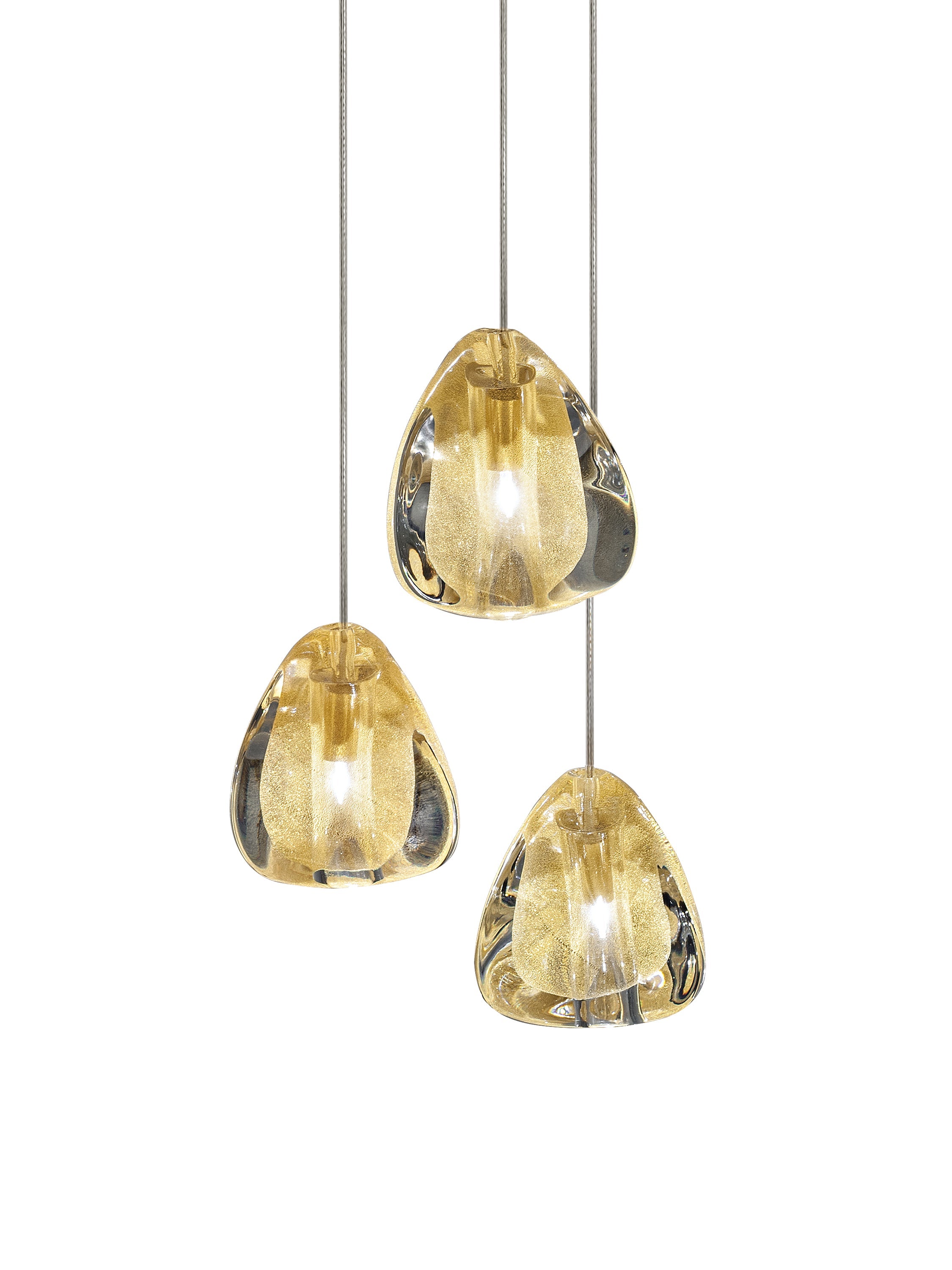 Elegant Crystal Pendant Light - Modern Chandelier for Dining Room, Bedroom & Living Room Decor - Dimmable LED Hanging Lamp for Home & Office Lighting