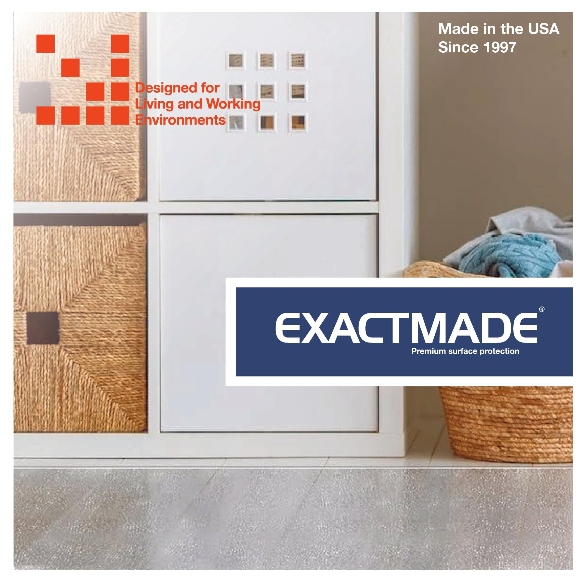 Clear Hard Floor Runner - 24 x 120 Inch, 2mm Thick USA-Made Vinyl Floor Protector for Tile & Vinyl Floors | Durable, Non-Slip Surface Protection for High Traffic Areas, Hallways & Entryways