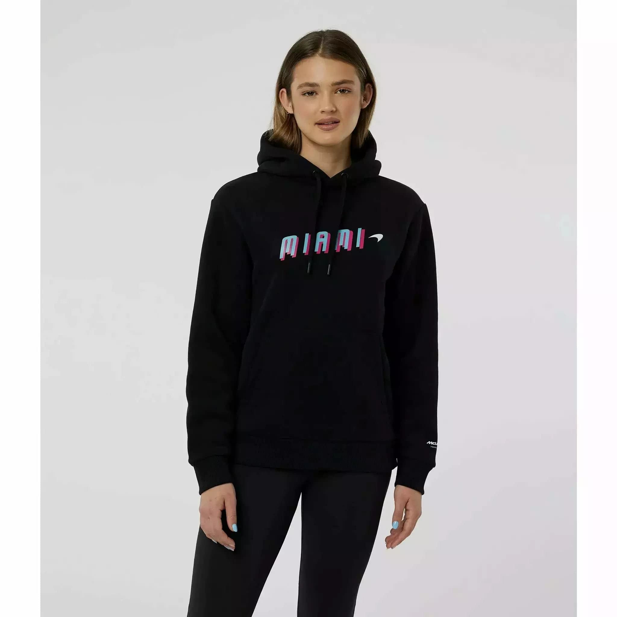 McLaren F1 Women's Miami Neon Graphic Hoodie - Stylish Pullover Sweatshirt for Racing Fans, Streetwear & Casual Outfits - Perfect for Gifts, Game Day & Everyday Wear