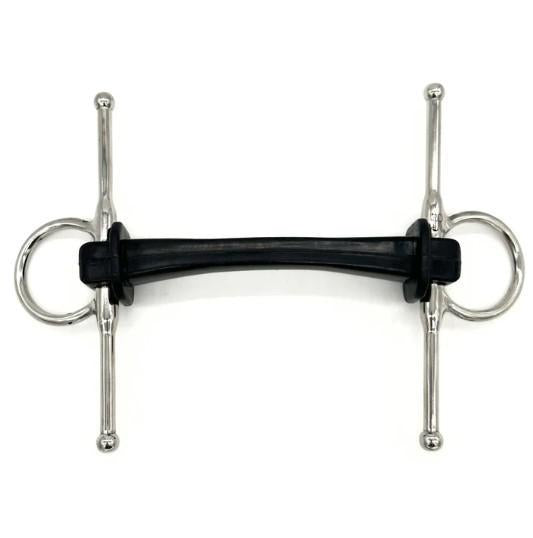 AJR Siloflex Full Cheek Bit - Comfortable Horse Training Bit for Dressage & Jumping - Perfect for Equestrian Riding & Show Competitions