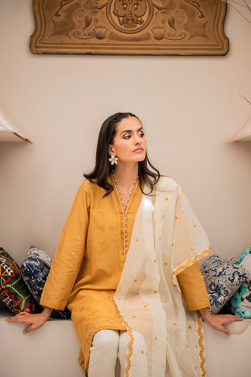 MAHRUKH 2PC Women's Ethnic Outfit Set (Shirt & Dupatta) - Traditional Pakistani Indian Clothing for Weddings, Parties & Festivals