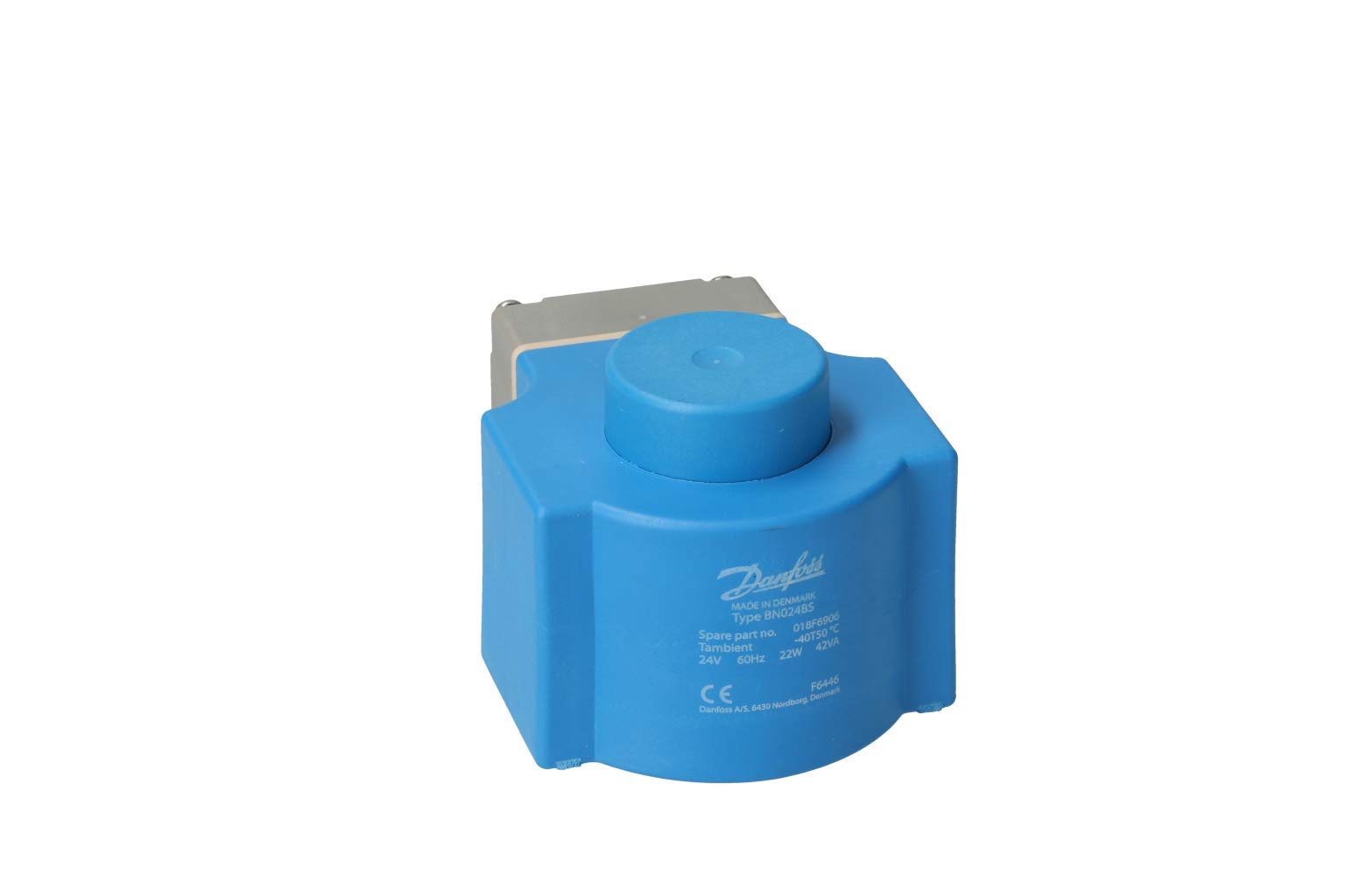 Danfoss 24V 22W Solenoid Coil 018F6906 - Perfect for HVAC, Refrigeration, and Industrial Automation Systems