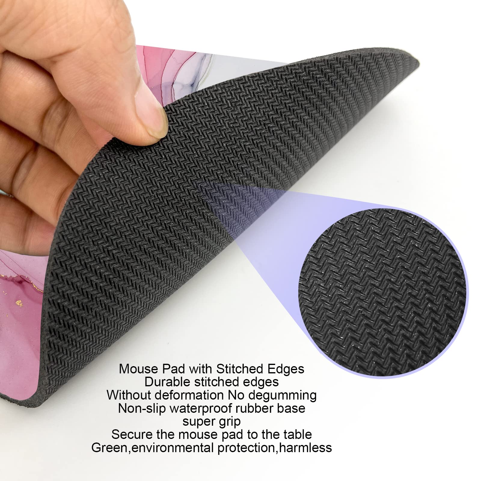Small Mouse Pad 6x7 Inch - Mini Cute Desk Mousepad for Laptop, Home & Office Use - Portable Non-Slip Computer Accessory for Work, Gaming & Daily Use