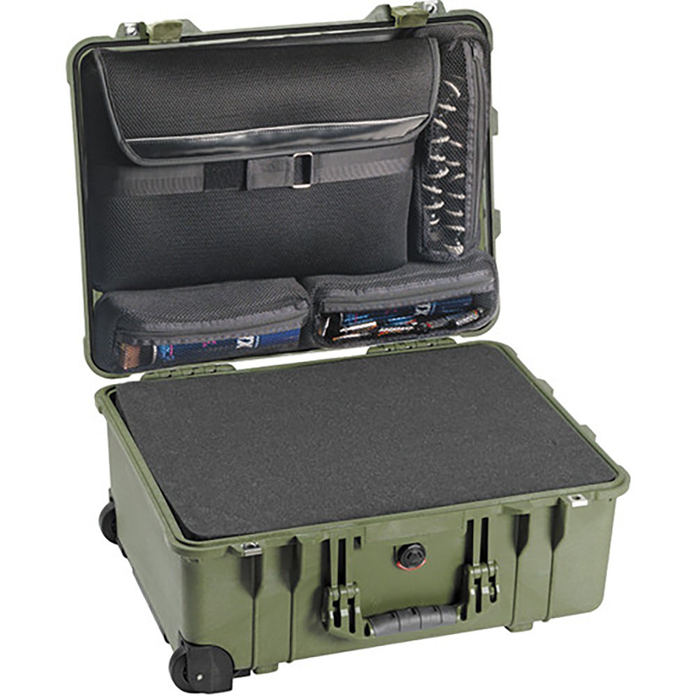 Pelican 1560 Waterproof Laptop Overnight Case with Custom Foam Insert - Desert Tan | Shockproof & Dustproof Protection for Business Travel, Outdoor Adventures & Equipment Storage