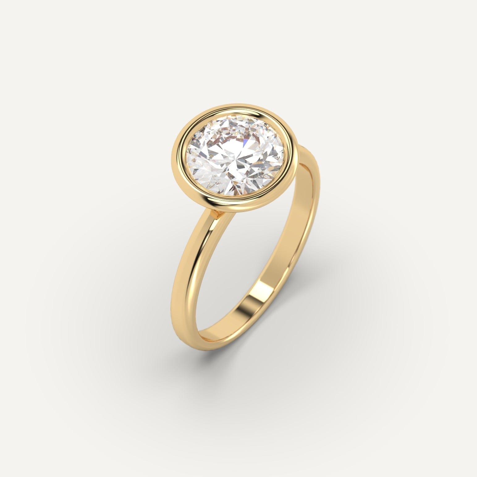 2 Carat Round Cut Diamond Ring - 14K White Gold Solitaire Engagement Ring for Women - Perfect for Proposals, Weddings & Anniversaries