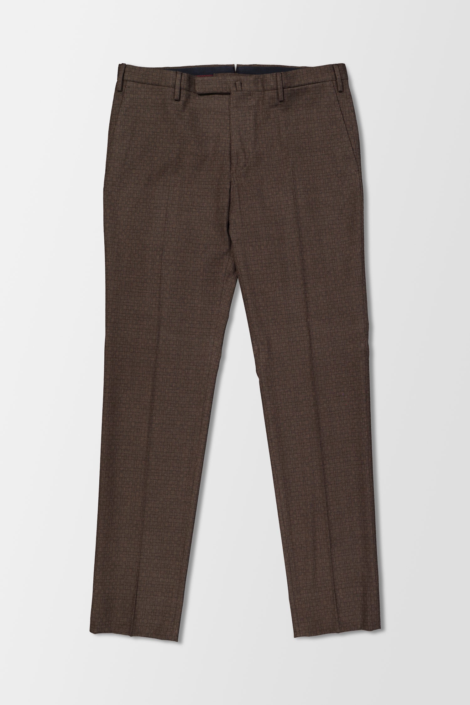 Premium Incotex Brown Dress Pants for Men - Classic Slim Fit Formal Trousers for Office, Business & Wedding Occasions