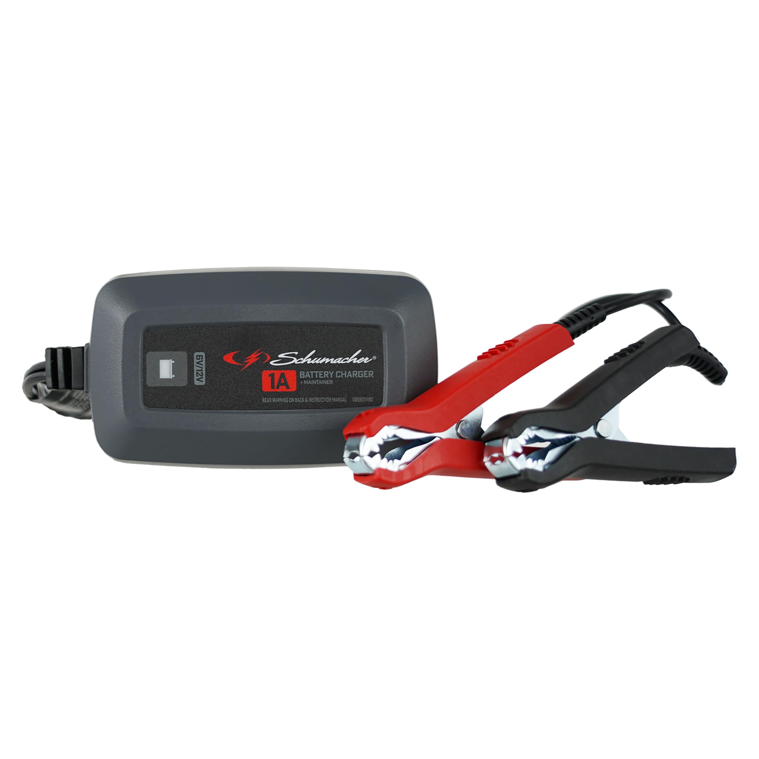 Schumacher SC1586-1A 6V/12V 1A Fully Automatic Battery Charger & Maintainer for Car, Motorcycle, ATV, Boat - Smart Charging for Automotive, Power Sports & Marine Batteries - Perfect for Winter Storage & Long-Term Maintenance