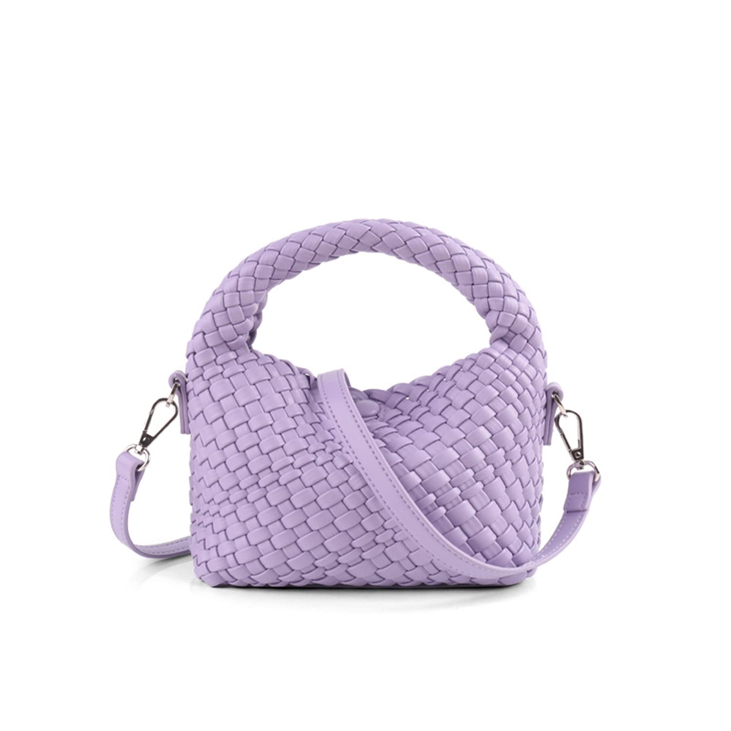 JINMANXUE Small Hand Woven Handbags for Women - Stylish Shoulder Crossbody Purse & Top Handle Hobo Tote Bag - Perfect for Casual Outings, Shopping, and Travel