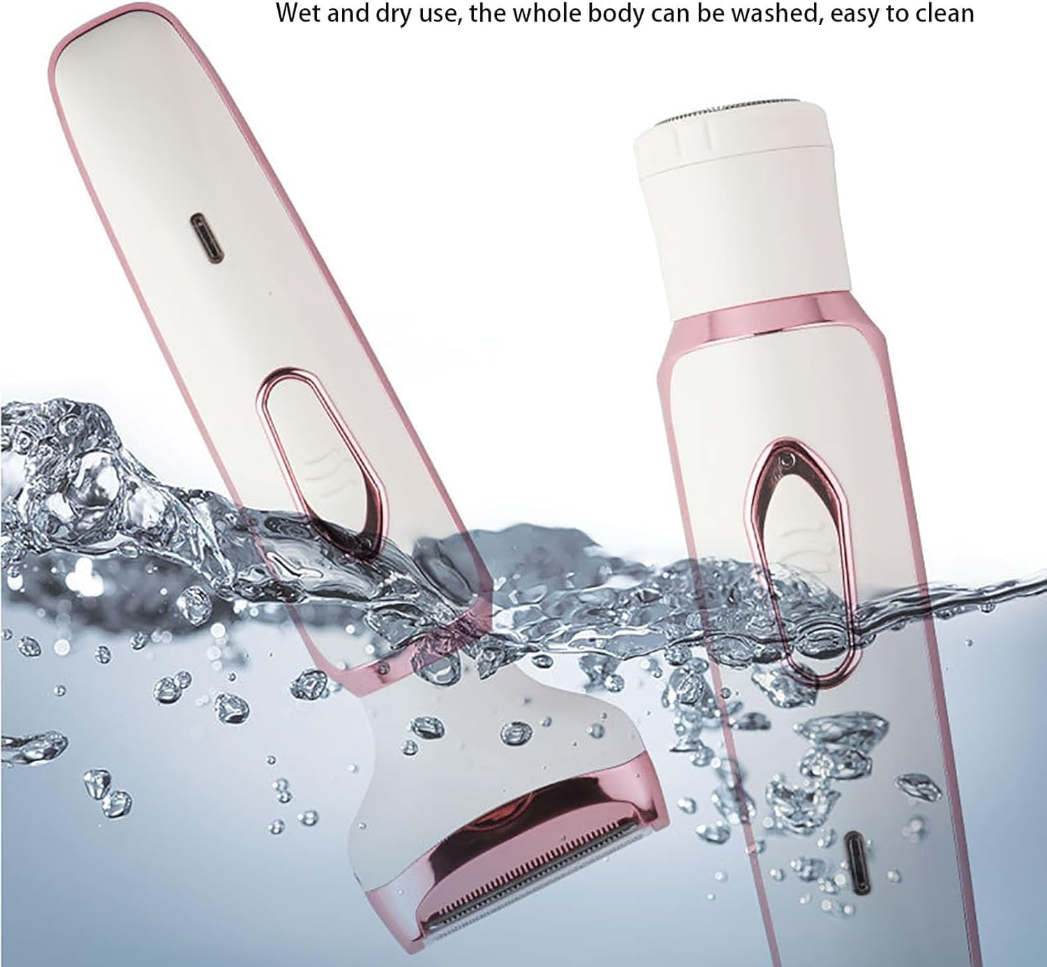 Taletseten 4-in-1 Rechargeable Electric Shaver for Women - Portable Hair Removal Epilator & Razor with Comfort Design (2 Pack) - Perfect for Travel, Bikini Line, Legs & Underarms Smoothing