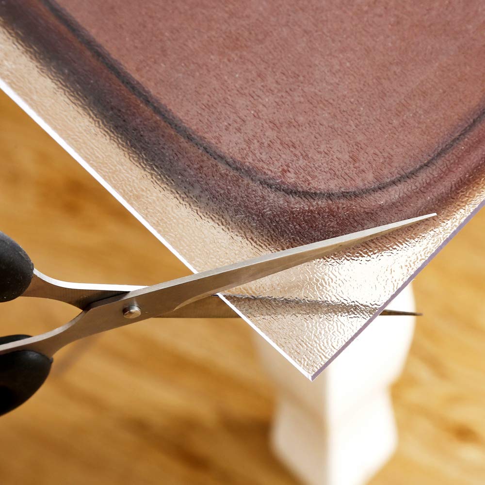 NECAUX 1.5mm Thick Frosted PVC Table Cover Protector - 32x72 Inch Non-Slip Vinyl Table Pad for Dining, Coffee & Writing Desks | Waterproof & Scratch-Resistant for Home & Office Use