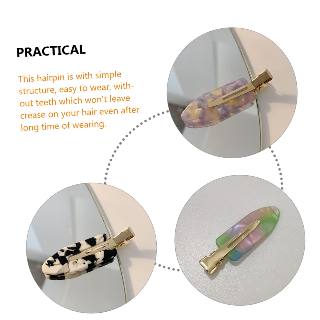 FOMIYES 4 Sets Cute Hair Clips for Women - No Crease Flat Barrettes & Alligator Clips (40pcs) - Perfect for School, Work, and Everyday Hairstyling