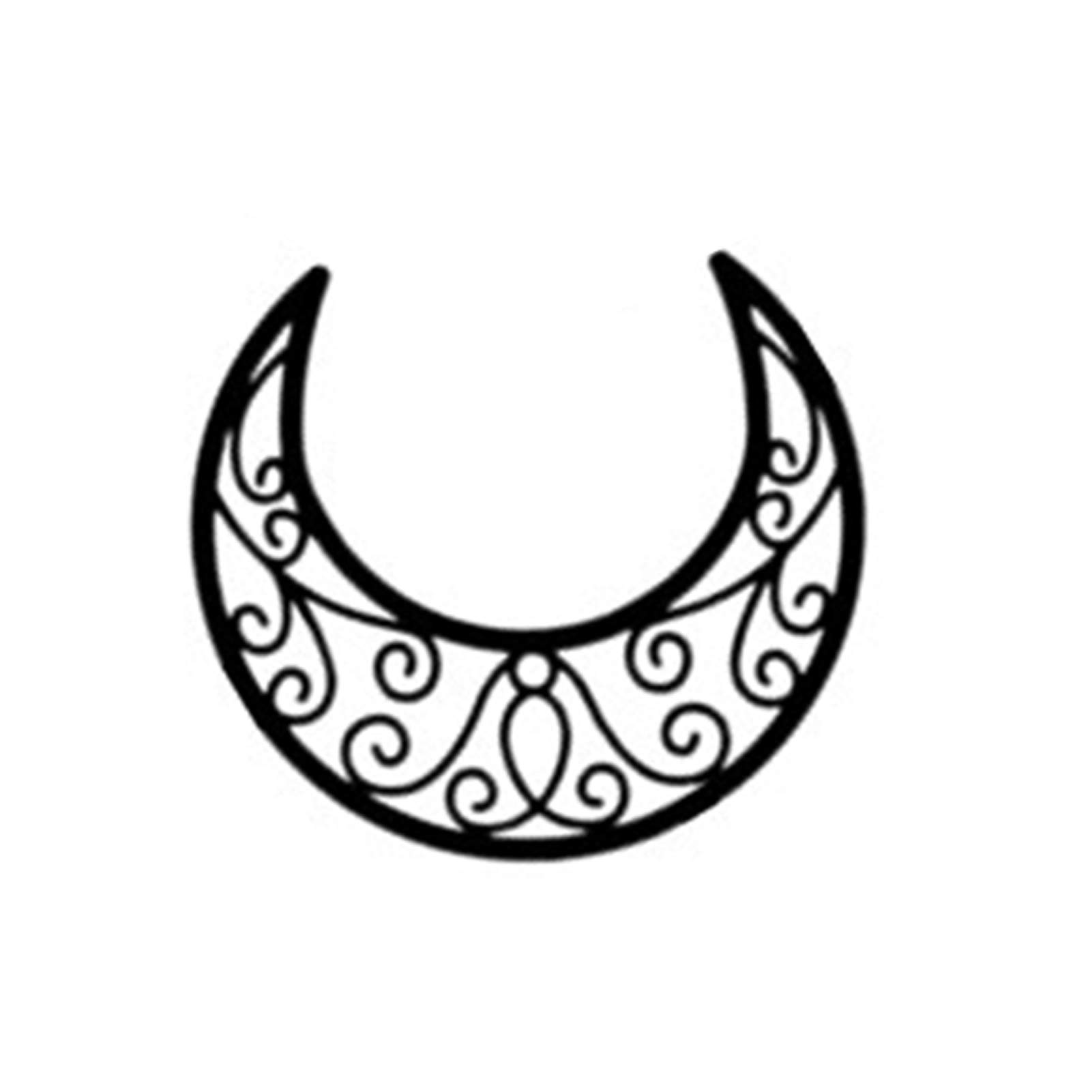 5Pcs Moon Wall Stickers with Double-Sided Adhesive Tape - Elegant Black Moon Decals for Bedroom & Home Decor - Perfect for Nursery, Kids Room, and Living Room Wall Art