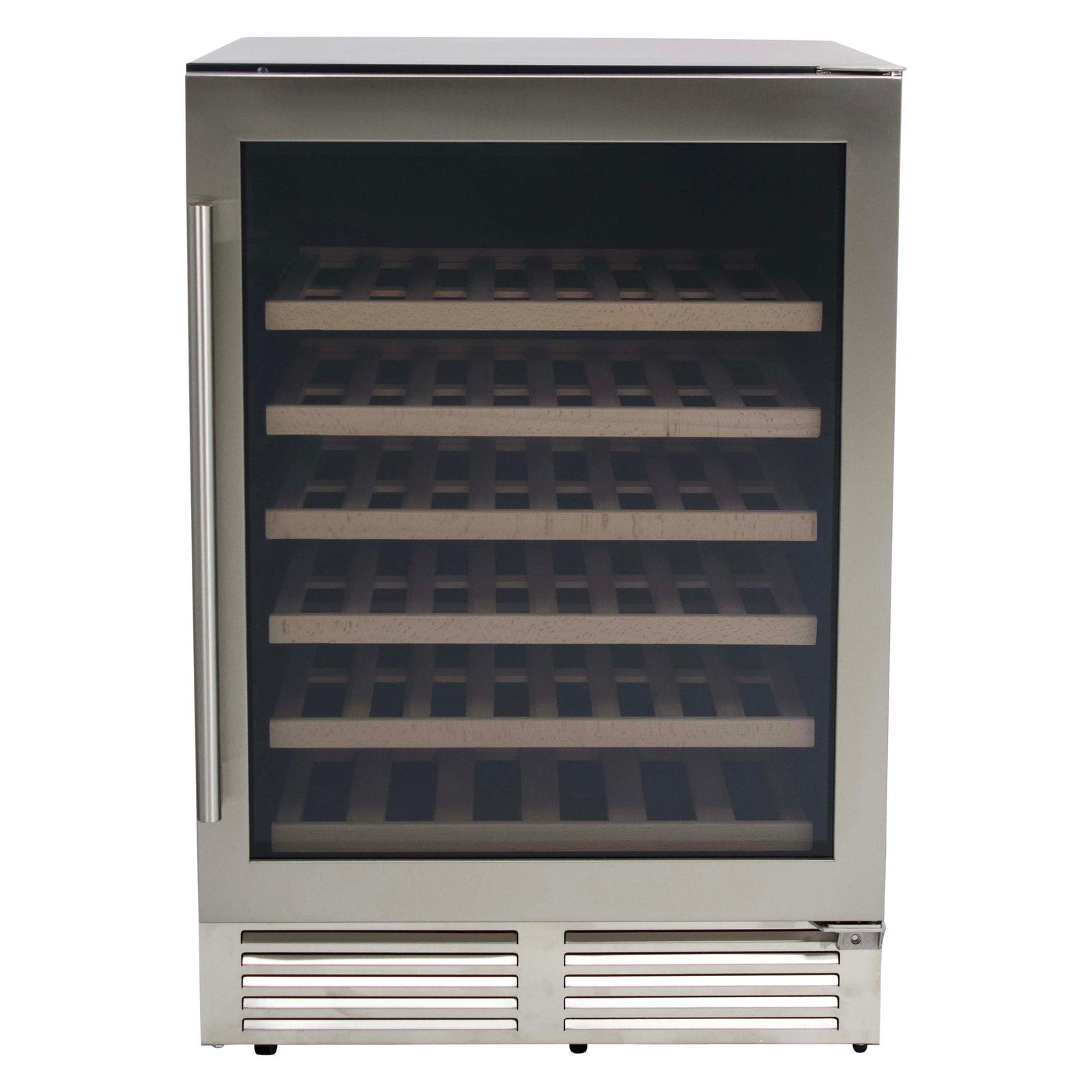Avanti WCD52SZ3S 51 Bottle Designer Series Wine Cooler - Premium Stainless Steel Wine Refrigerator for Home & Restaurant Use - Perfect for Wine Storage & Display