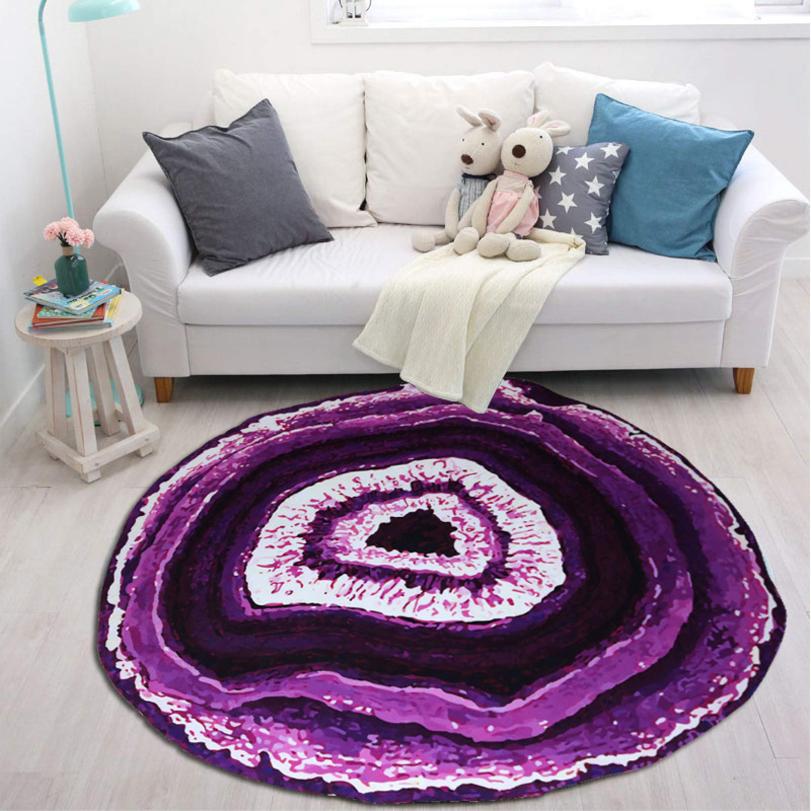 Soft Fluffy Faux Fur Sheepskin Style Rug - 80CM Plush Shaggy Area Rug for Bedroom, Sofa & Floor - Cozy Chair Cover & Seat Pad - Perfect for Winter Home Decor & Living Room Accent