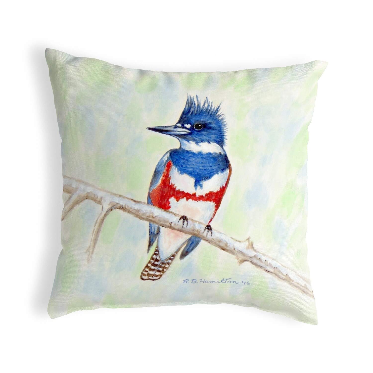 Betsy Drake KS363 12x12 Inch Decorative Throw Pillow - Multi-Color Square Cushion for Sofa, Bed, Living Room & Home Decor