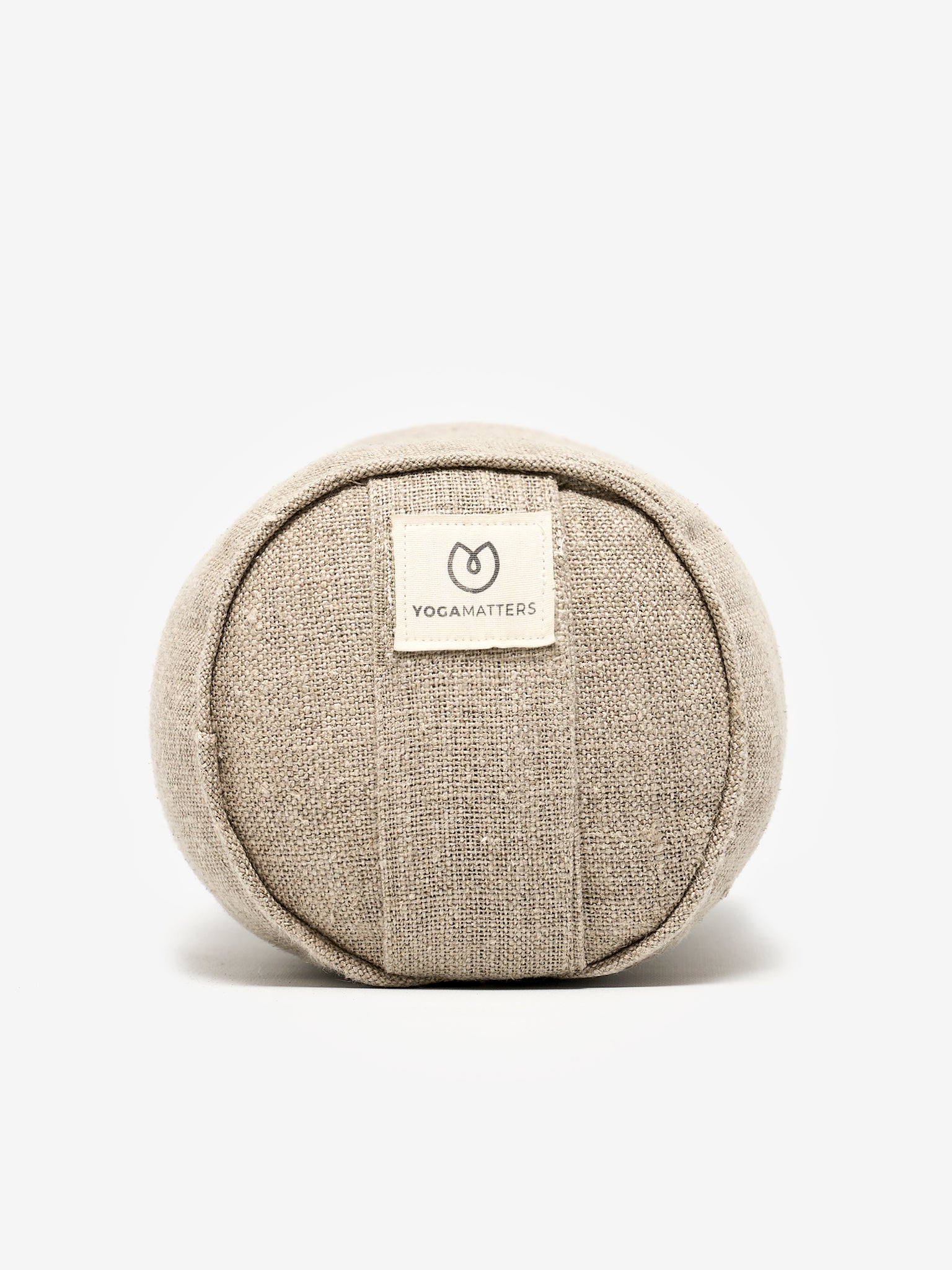 Yogamatters Hemp Mini Buckwheat Bolster Pillow - Natural Organic Support for Yoga, Meditation & Relaxation - Perfect for Home, Studio & Travel Use