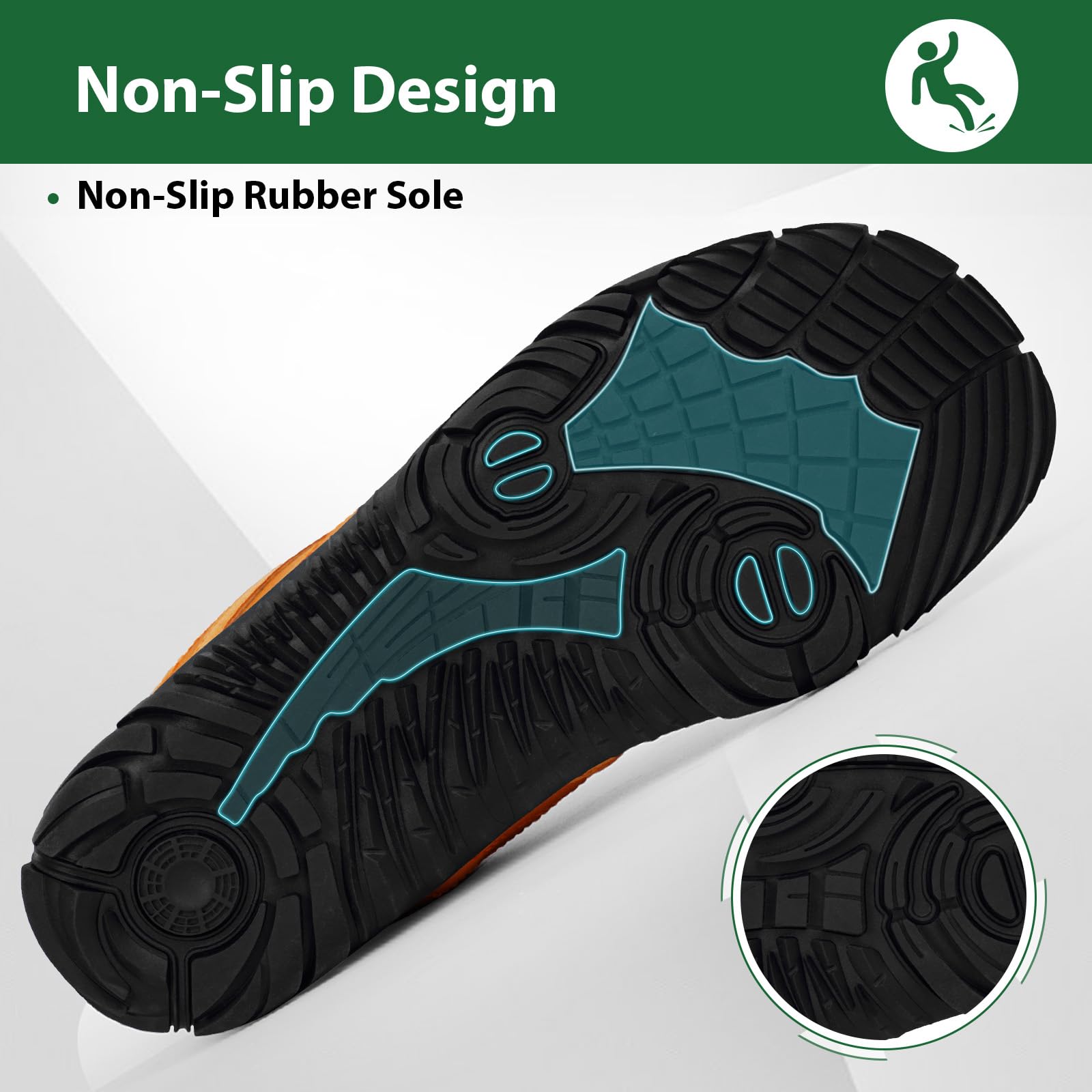 Winter Barefoot Shoes for Women & Men - Waterproof Minimalist Snow Boots with Wide Toe Box & Non-Slip Sole - Perfect for Running, Walking & Outdoor Activities in Cold Weather