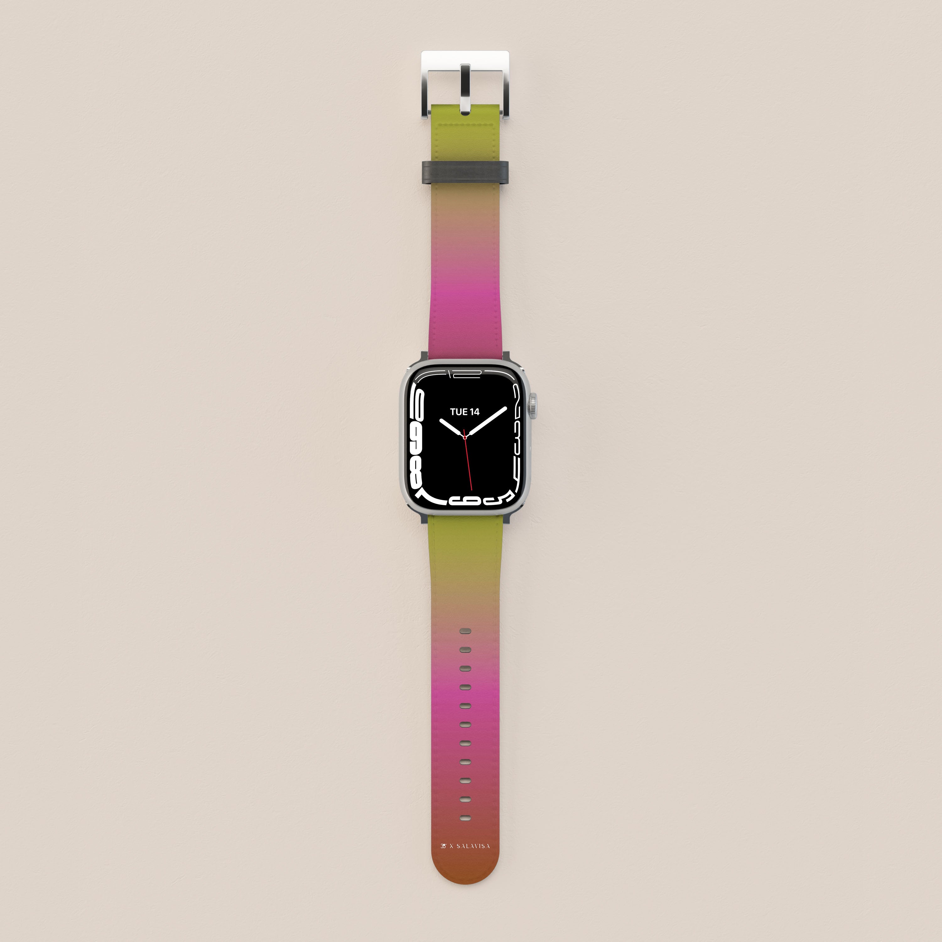 Premium Bisque Apple Watch Band - Soft Silicone Replacement Strap for Apple Watch Series 9/8/7/6/SE/5/4/3 - Comfortable & Stylish Accessory for Workouts, Running & Everyday Wear