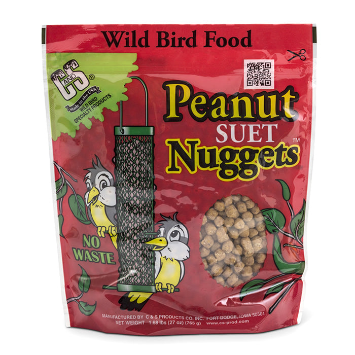 Premium Peanut Suet Nuggets for Wild Birds - High Energy Bird Food, Set of 3 - Perfect for Backyard Bird Feeders & Winter Bird Feeding