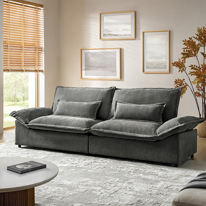 Fabiola Mini Sofa with Storage & Seamless Design - Compact Modern Loveseat for Small Spaces, Living Room, Bedroom or Dorm