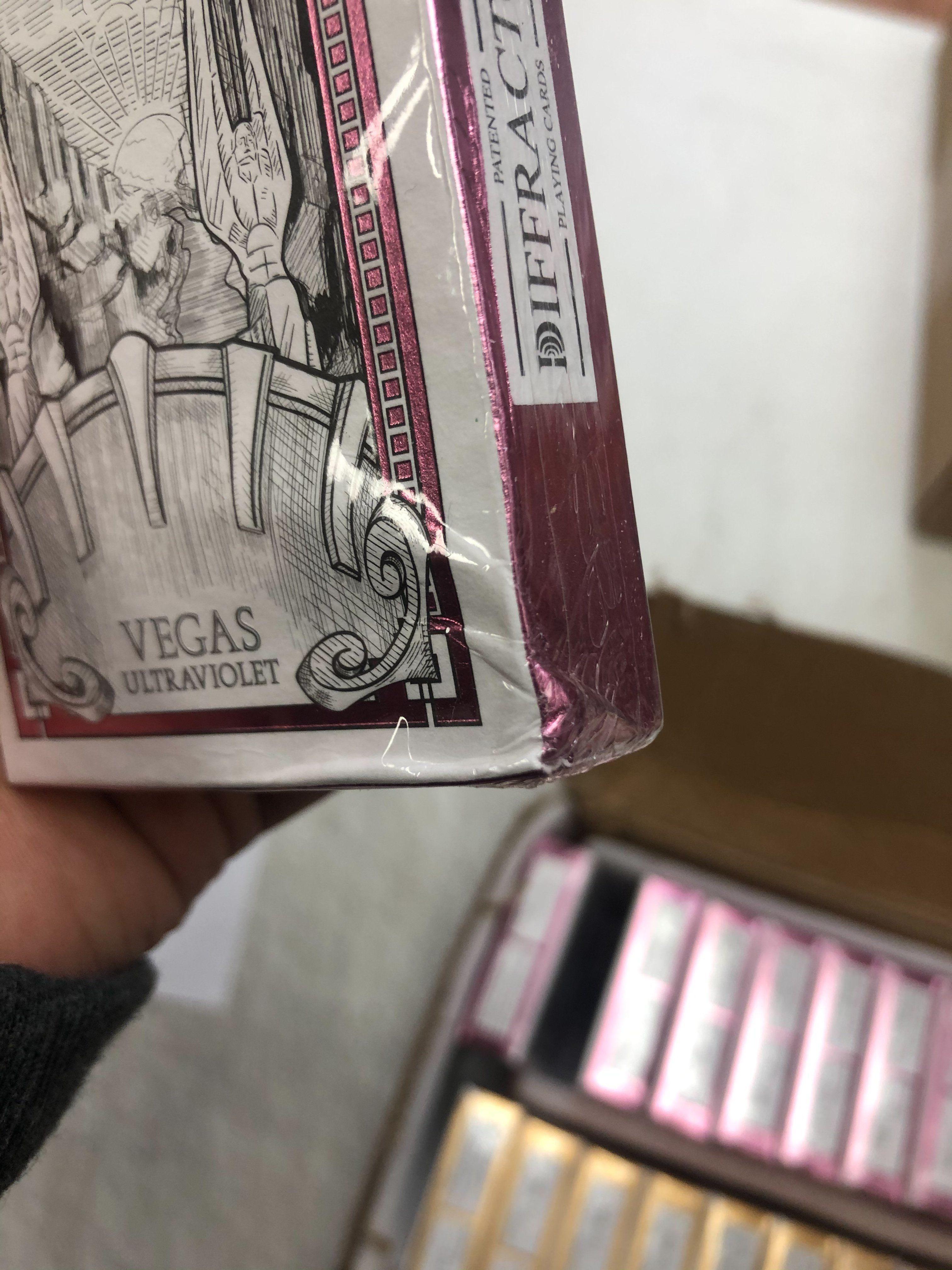UV Reflective Playing Cards - Non-Refundable Damaged Deck for Magic Tricks, Poker Nights & Party Games