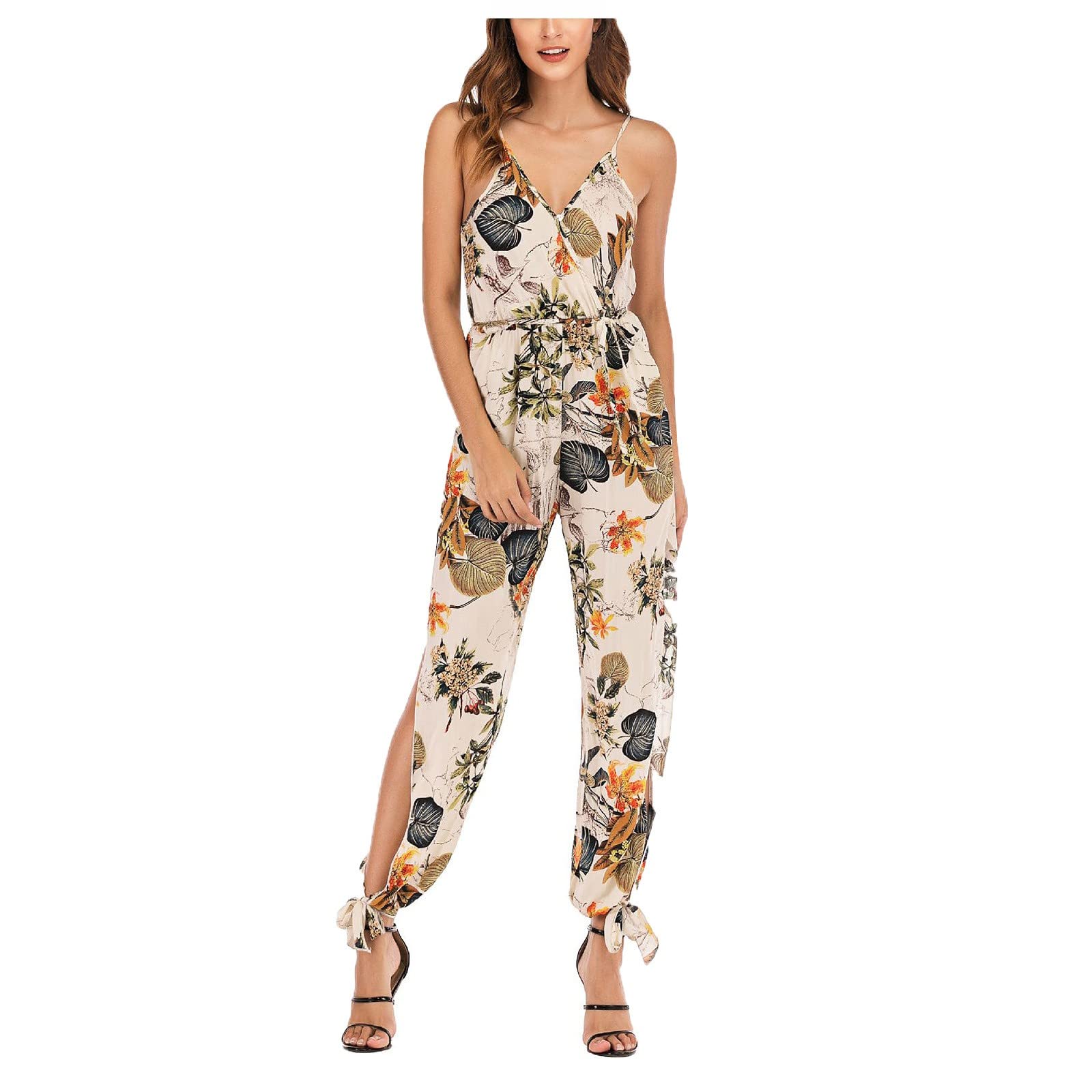 Elegant Halter Jumpsuit for Women - Formal Wedding Guest Dressy Romper for Fall Evening Parties | Perfect for Cocktail Events, Date Nights & Special Occasions