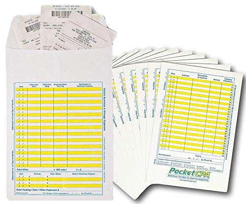 Business & Personal Receipt Organizers - 12 Pack Expense Envelopes for Tax Deductions + 12 Credit Card Receipt Holders - Perfect for Small Business Accounting & Personal Budget Tracking - Ideal for Office Organization & Home Finance Management
