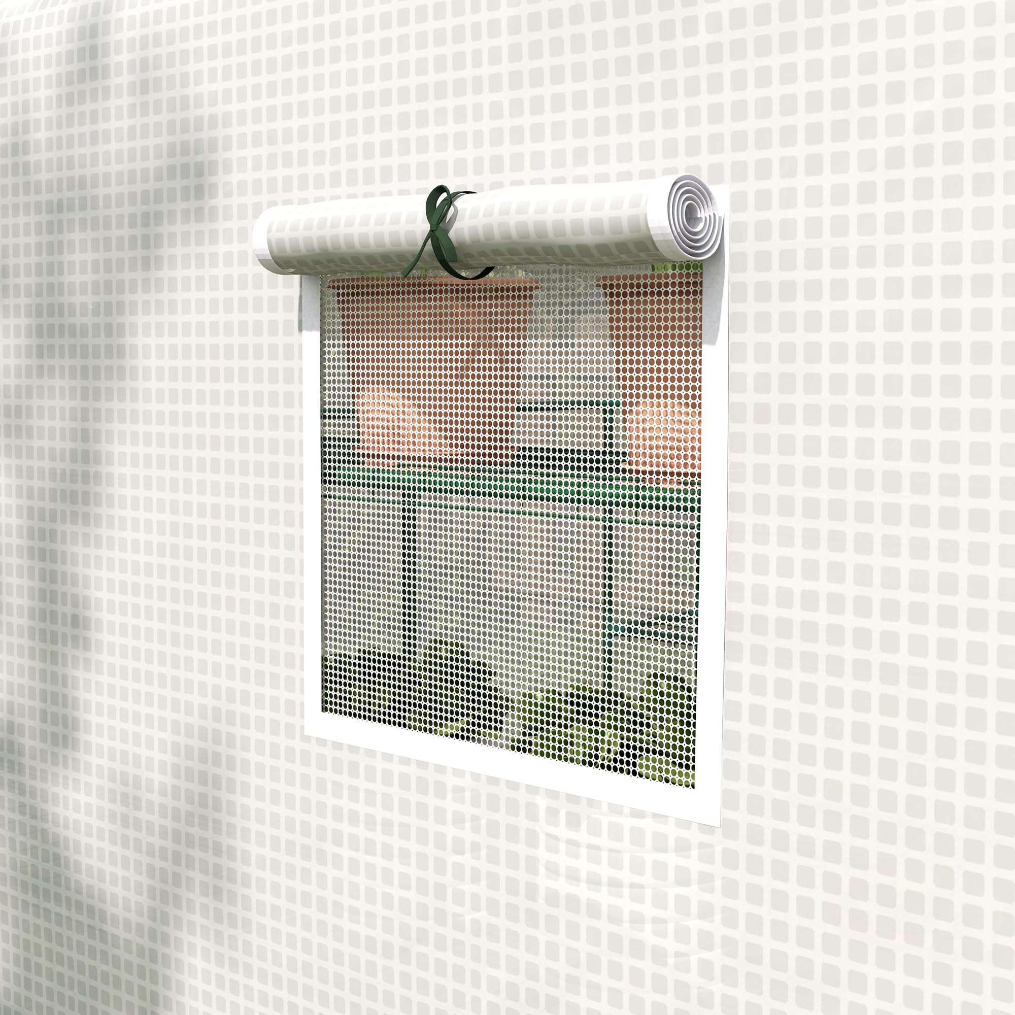 Outsunny 8' x 6' x 7' Walk-in Greenhouse with Mesh Door & Windows - 18 Shelf Plant House with Trellis & Plant Labels - UV Protected for Growing Flowers, Herbs, Vegetables & Saplings - Perfect for Backyard Gardening, Urban Farming & Year-Round Plant Protection (White)