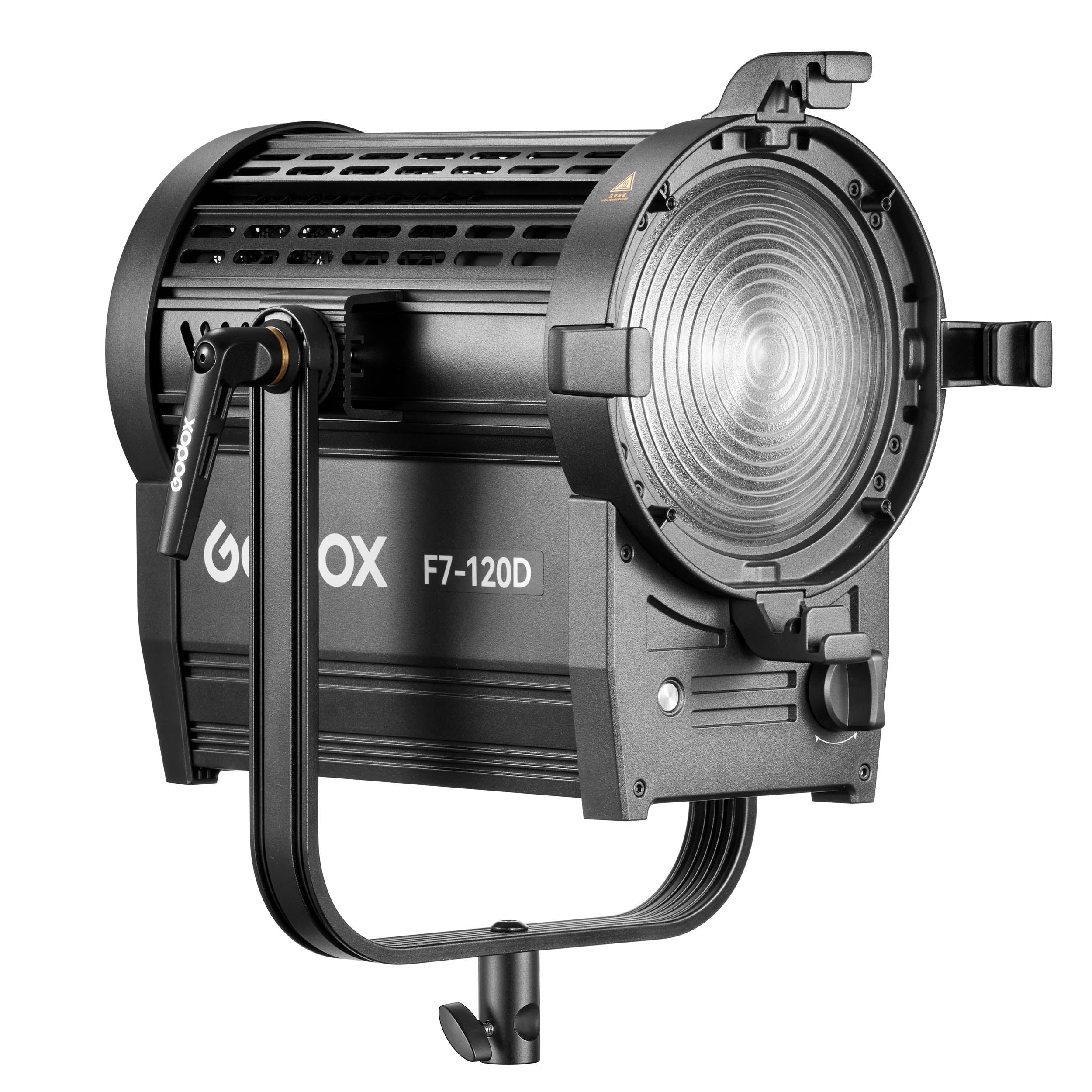 F7 120D Daylight Balanced Broadcast LED Fresnel Light Kit with Stand Mount - Professional Studio Lighting for Film, Photography & Live Streaming