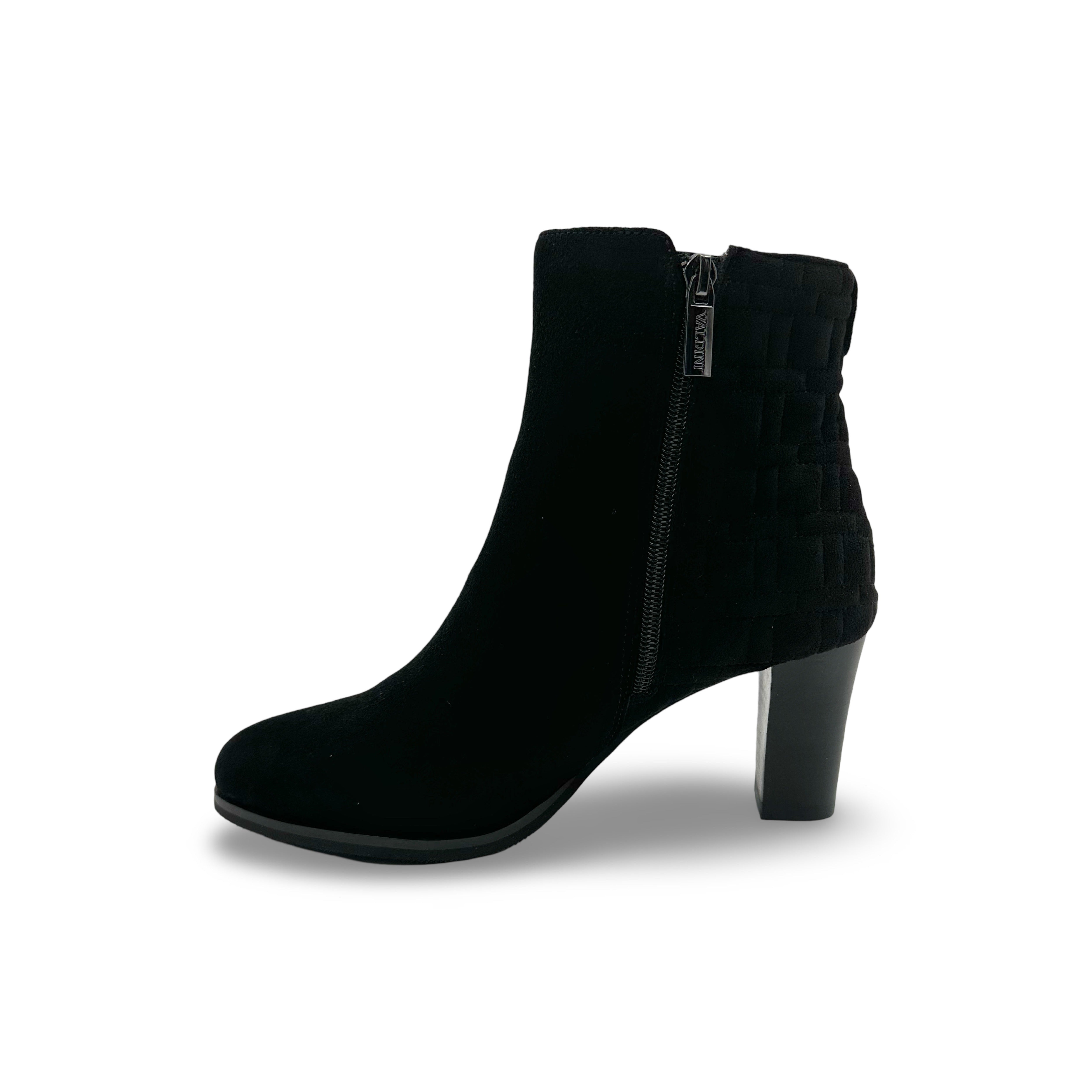 Faith Black Suede Waterproof Winter Boots for Women - Comfortable Ankle Booties for Rain, Snow & Cold Weather