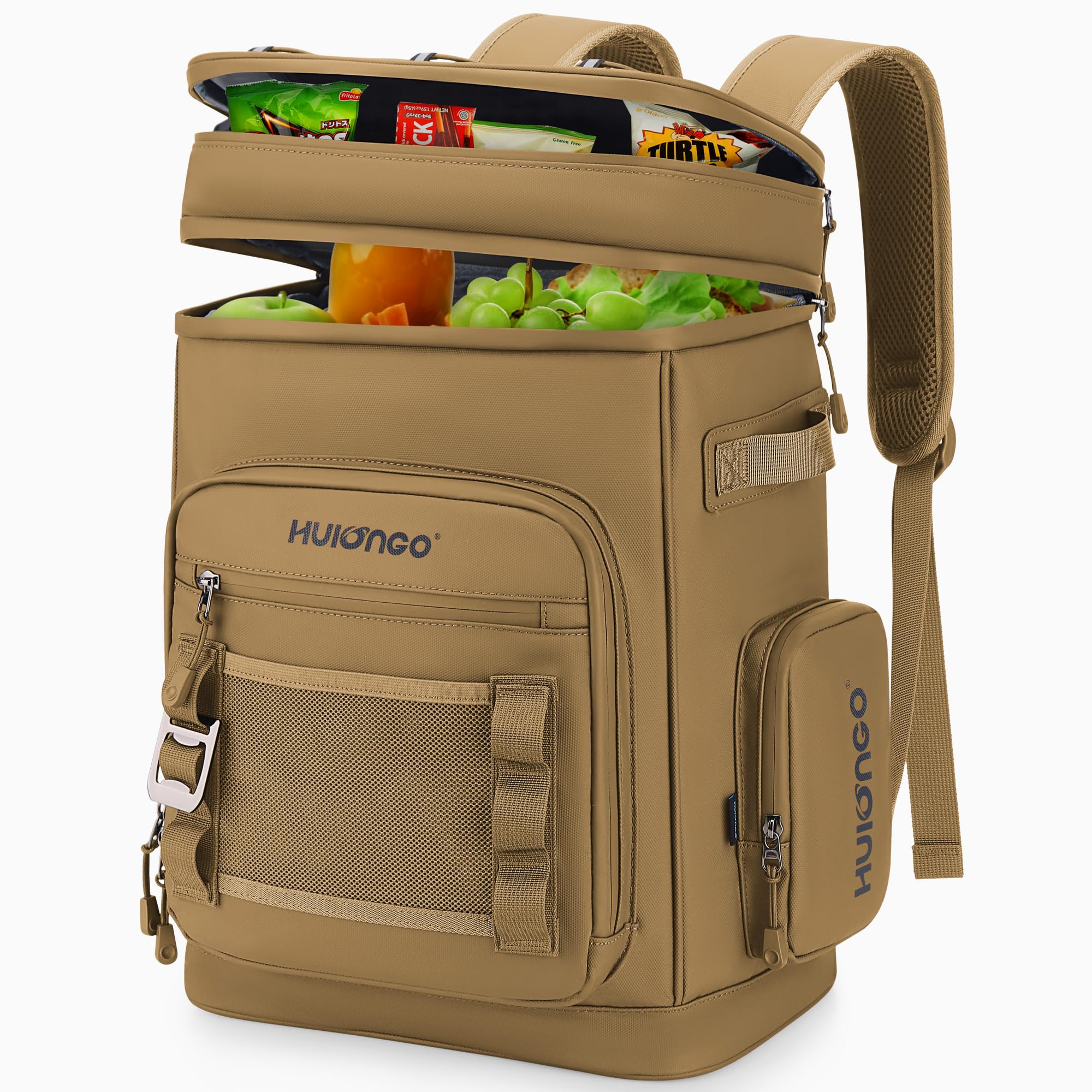 Large 30L Waterproof Insulated Cooler Backpack for Men & Women - Leak Proof Picnic, Camping, Beach, Fishing & Travel Backpack - Holds 48 Cans - Perfect for Outdoor Adventures, Tailgating & Road Trips