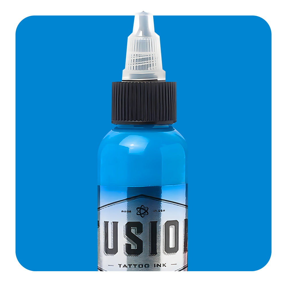 Premium Icy Blue Tattoo Ink - Professional Fusion Tattoo Ink Set for Artists - Choose Your Size - Perfect for Sleeves, Fine Line & Watercolor Tattoos