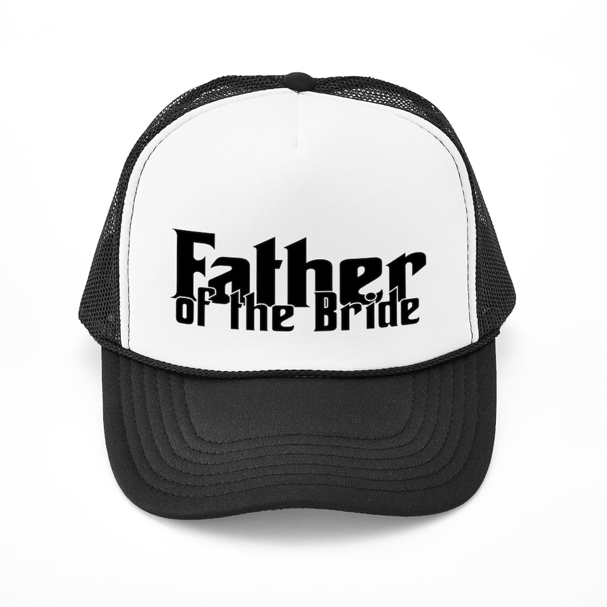 Father of The Bride Adjustable Snapback Trucker Hat - Perfect for Weddings, Parties & Casual Wear | CafePress