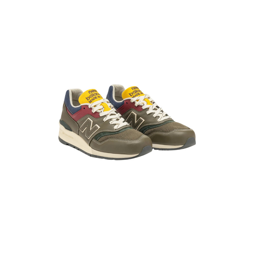 New Balance 997 MiUSA Aime Leon Dore Dark Moss Angora Sneakers - Premium Running Shoes for Men & Women | Perfect for Jogging, Gym Workouts & Casual Streetwear