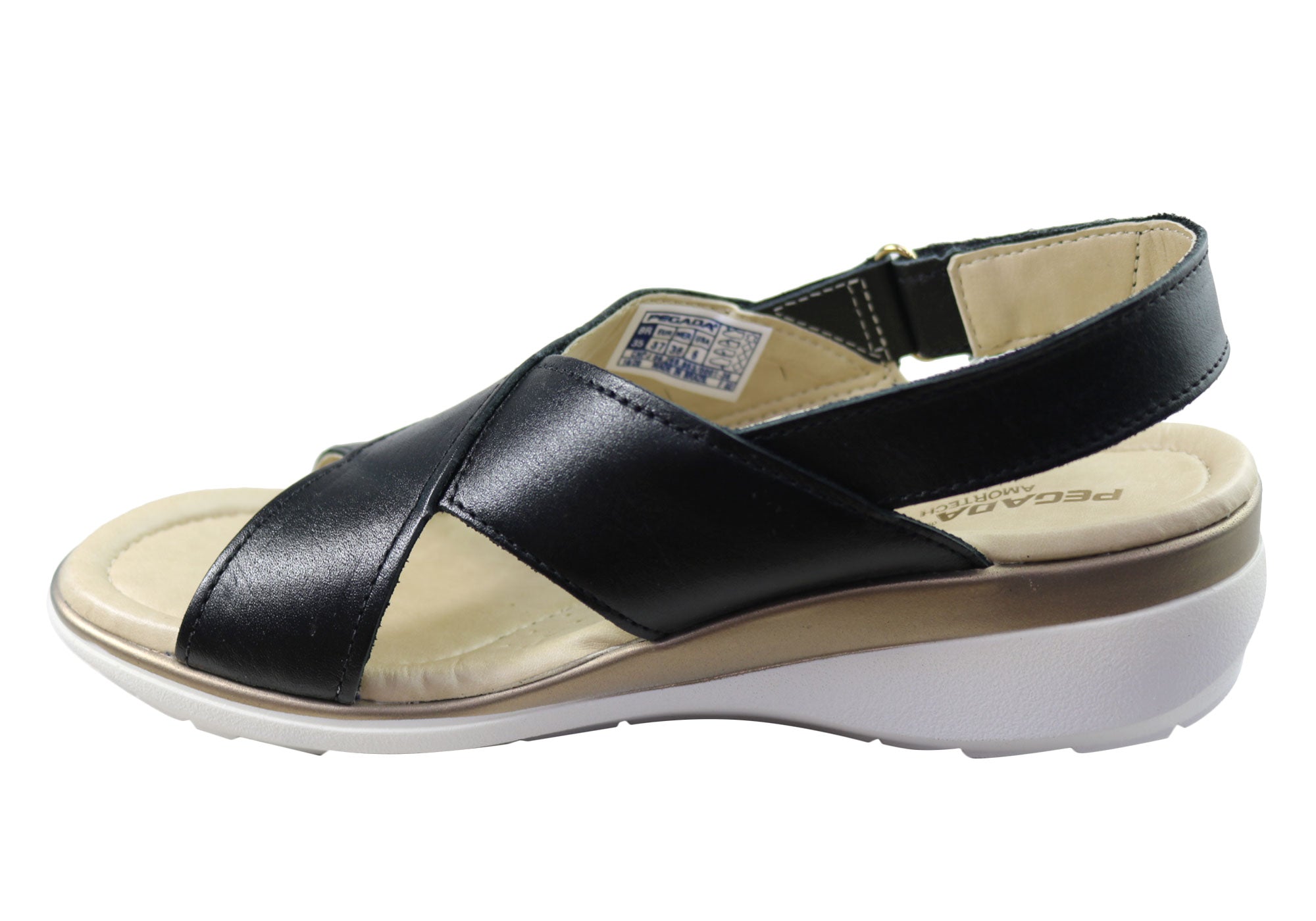 Pegada Paros Women's Comfortable Leather Sandals - Handmade in Brazil - Perfect for Beach, Vacation & Summer Outfits