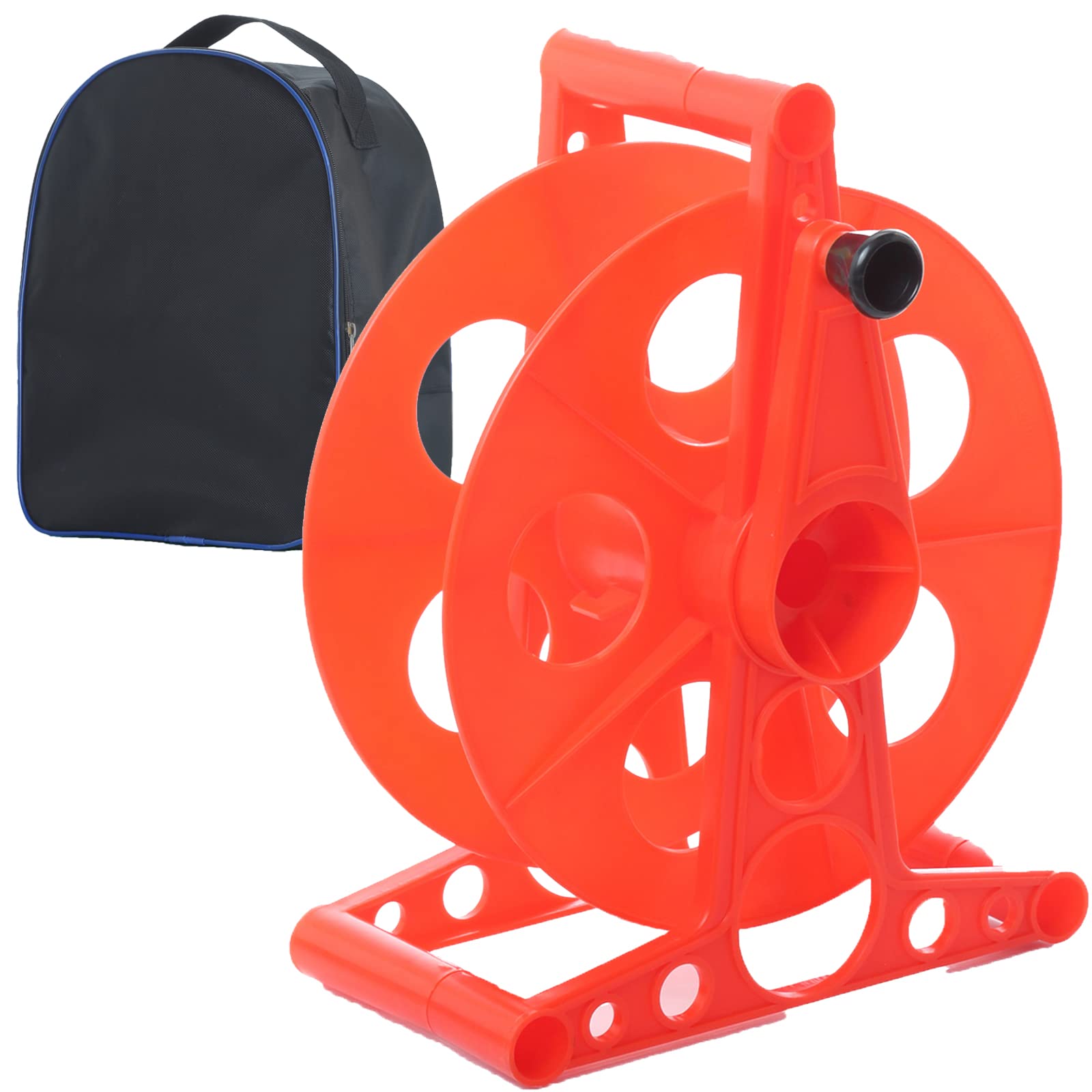 Homeon Wheels Portable Cord Storage Reel with Handle - Easy to Use Extension Cord Organizer with Carrying Bag - Perfect for Garage, Workshop & Outdoor Power Tool Use