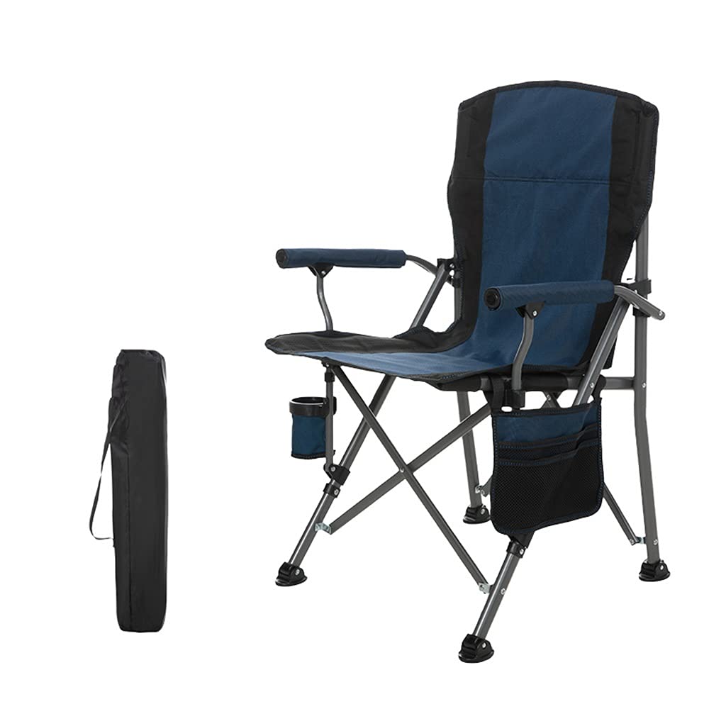 Portable Folding Camping Chair - Lightweight Durable Outdoor Lounge Chair with Cup Holder & Side Pocket for Beach, Picnic, Hiking, Backyard & Travel (Style1) | Perfect for Camping Trips, Outdoor Concerts and Backyard Relaxation